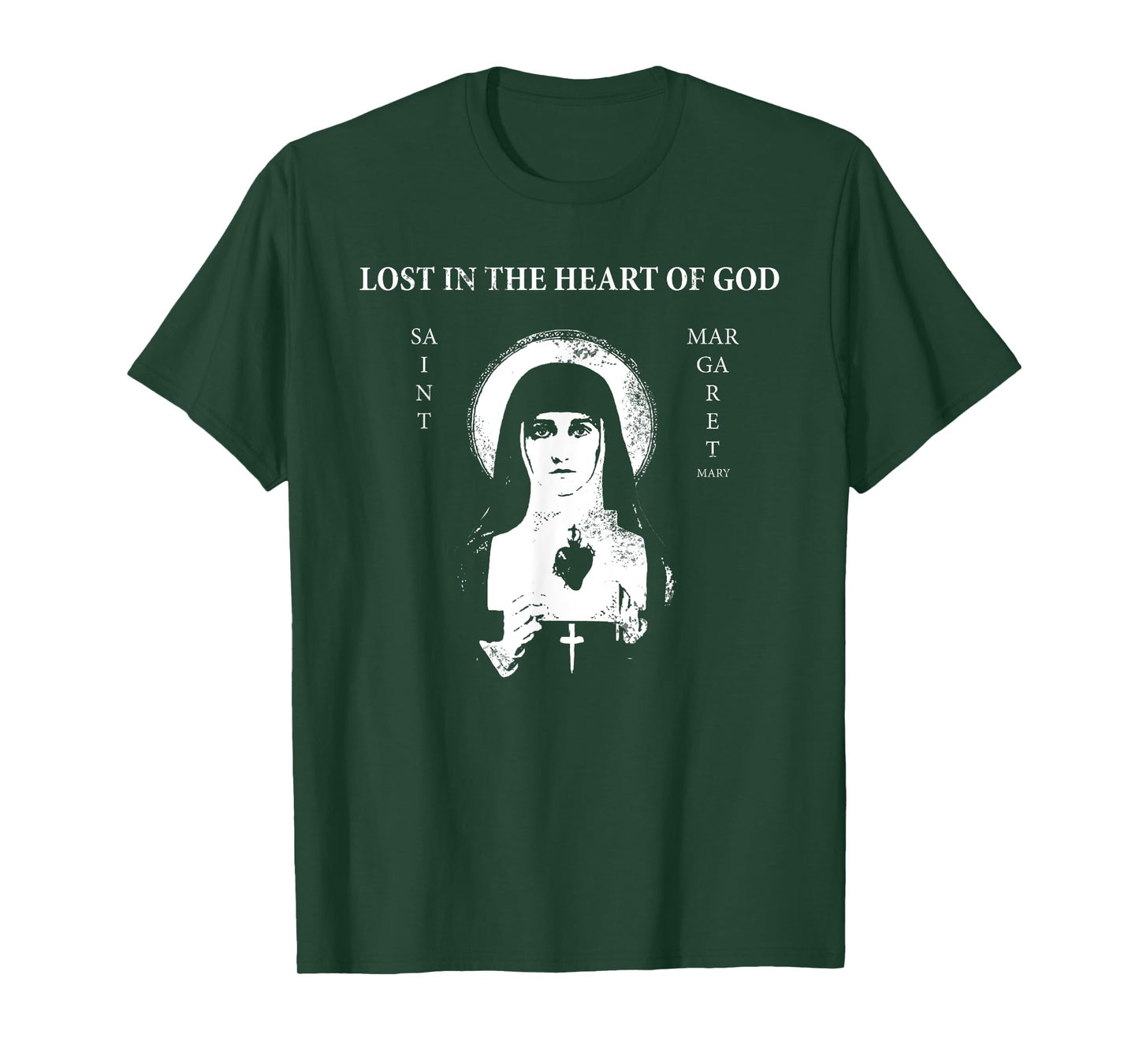 St. Margaret Mary Alacoque "Lost in the Heart of God" T-Shirt