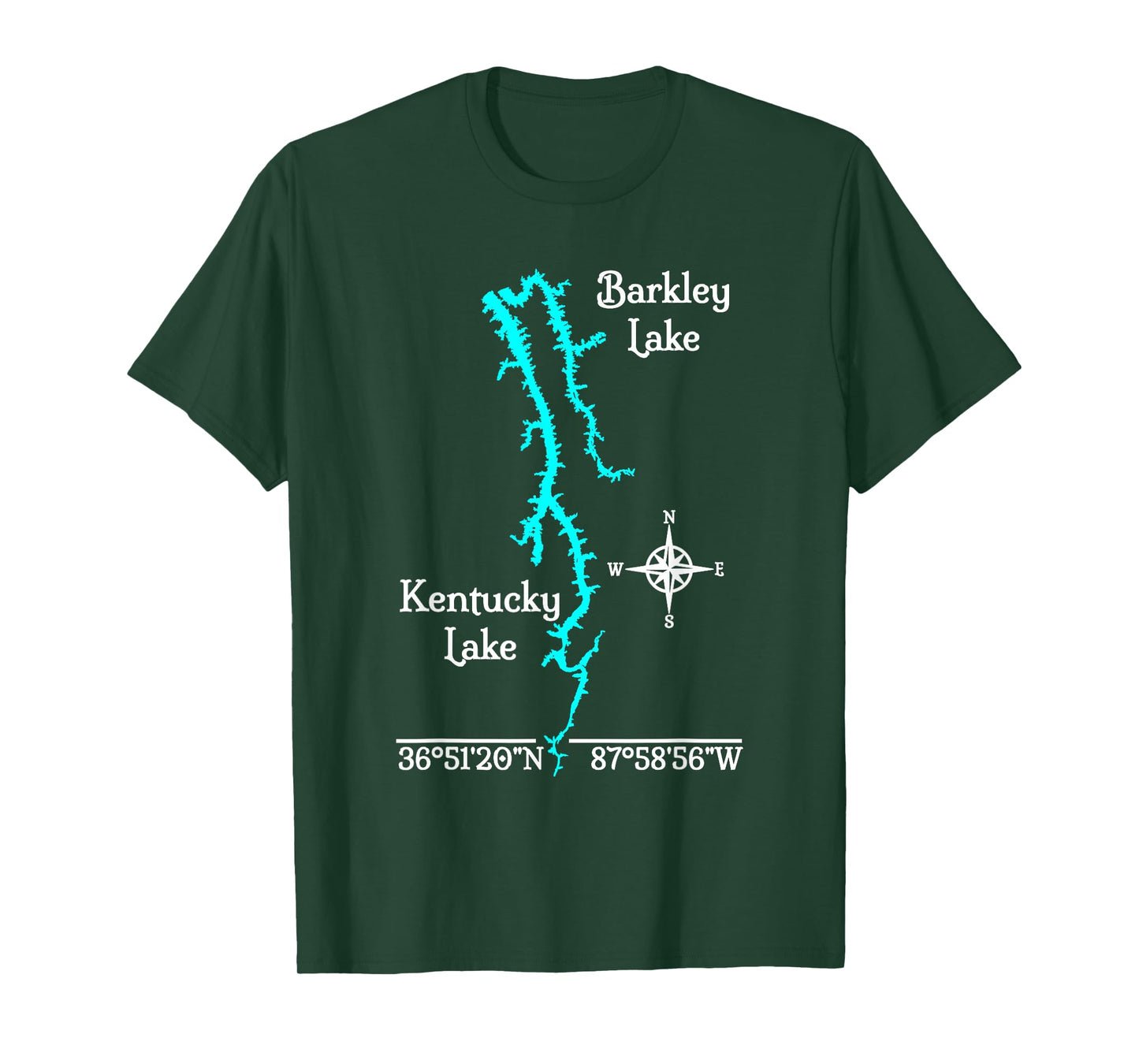 Kentucky & Barkley Lake, Kentucky & Tennessee T-Shirt