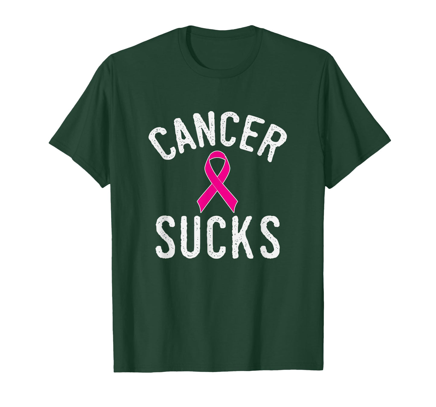 Pink Ribbon Breast Cancer Awareness Month Cancer Sucks T-Shirt