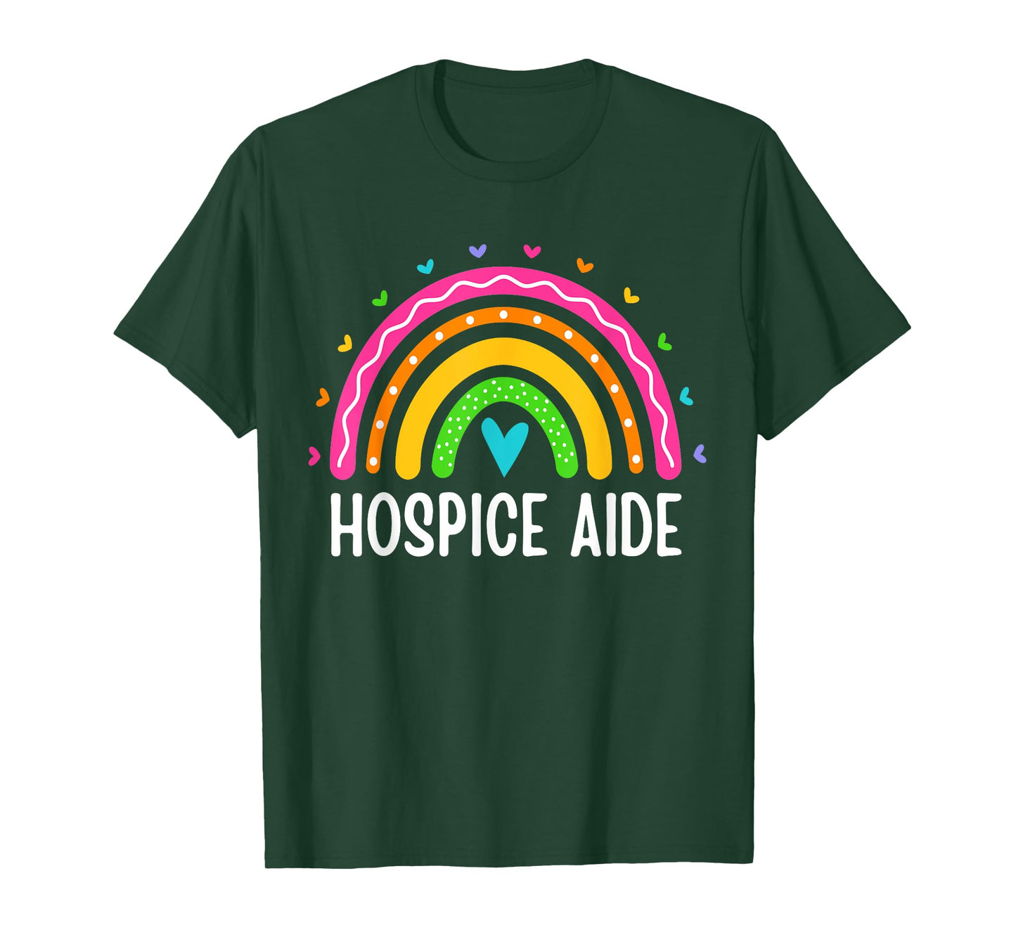 Hospice Aide Medical Nursing Rainbow Hospice Care Cute T-Shirt