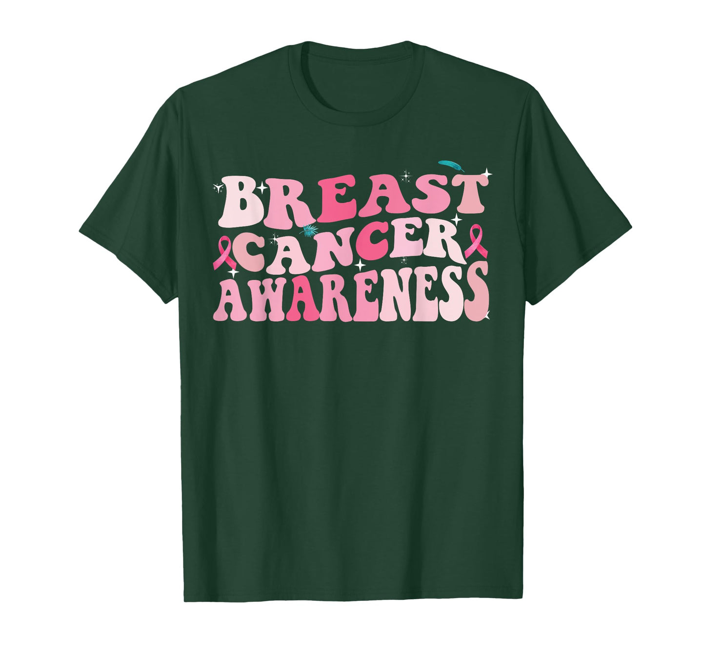 Groovy Breast Cancer Awareness 2023 Breast Cancer Outfit T-Shirt