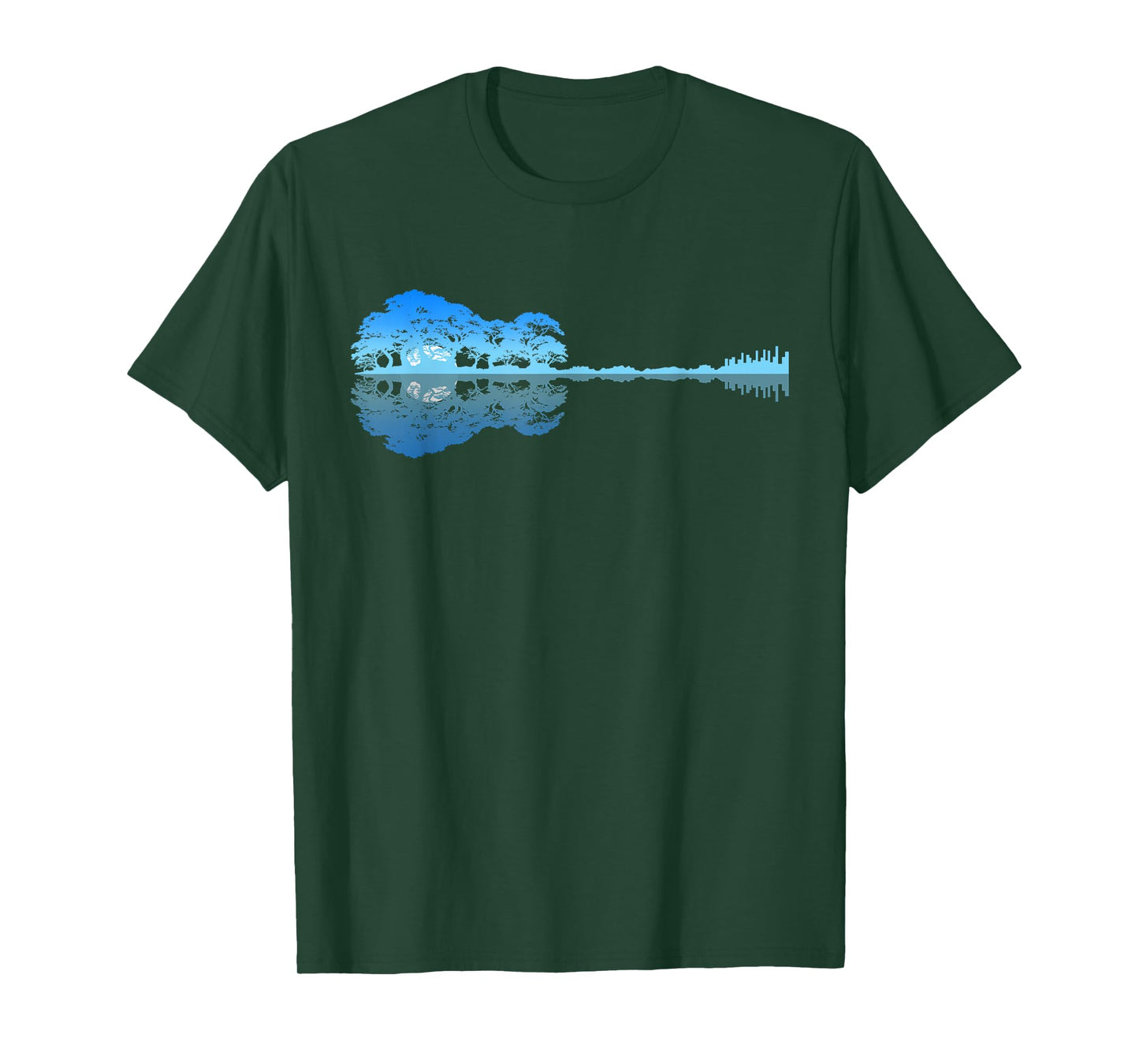 Guitar Shadow Lake Love Guitar Musician Guitarist Music T-Shirt