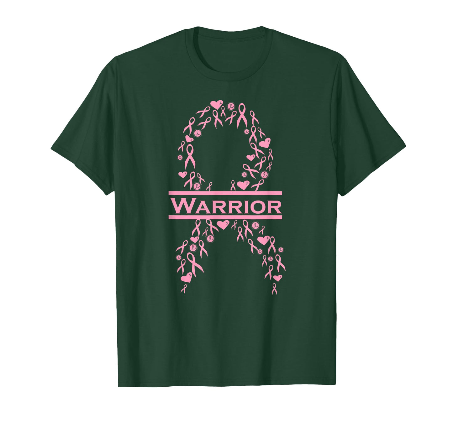 Breast Cancer Awareness Pink Ribbon Warrior T-Shirt