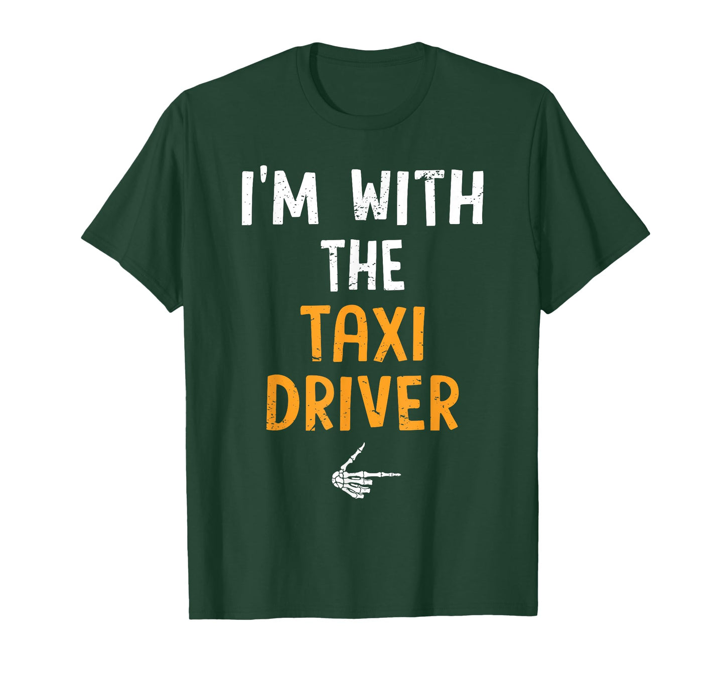 I'm with The Taxi Driver Costume Halloween Matching Couple T-Shirt