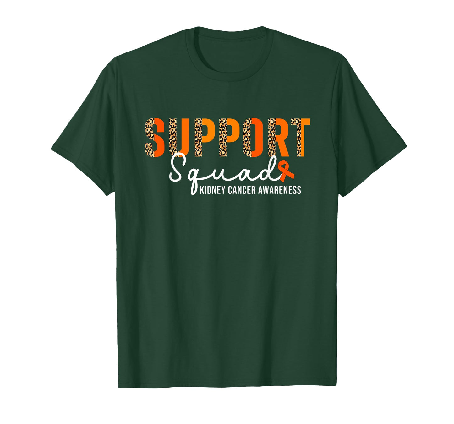 Support Squad Kidney Cancer For Women Ribbon Kidney Cancer T-Shirt