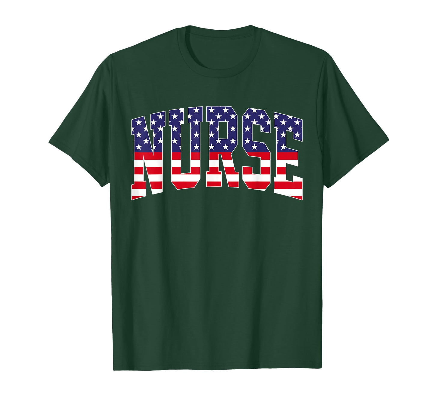 Vintage Nurse US Flag 4th Of July Nursing Patriotic RN T-Shirt for Women Men
