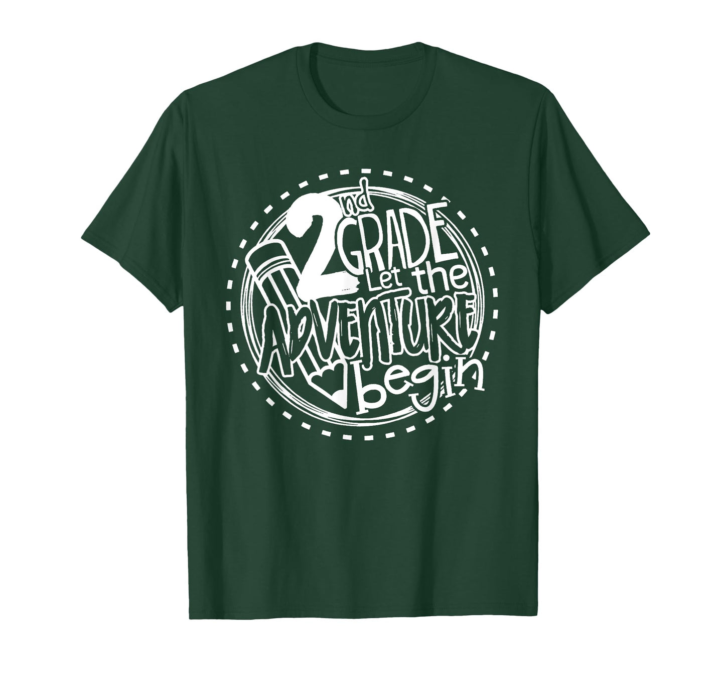 Let the 2nd Grade Adventure Begin Second Grade Teacher T-Shirt for Men Women Girls Kids
