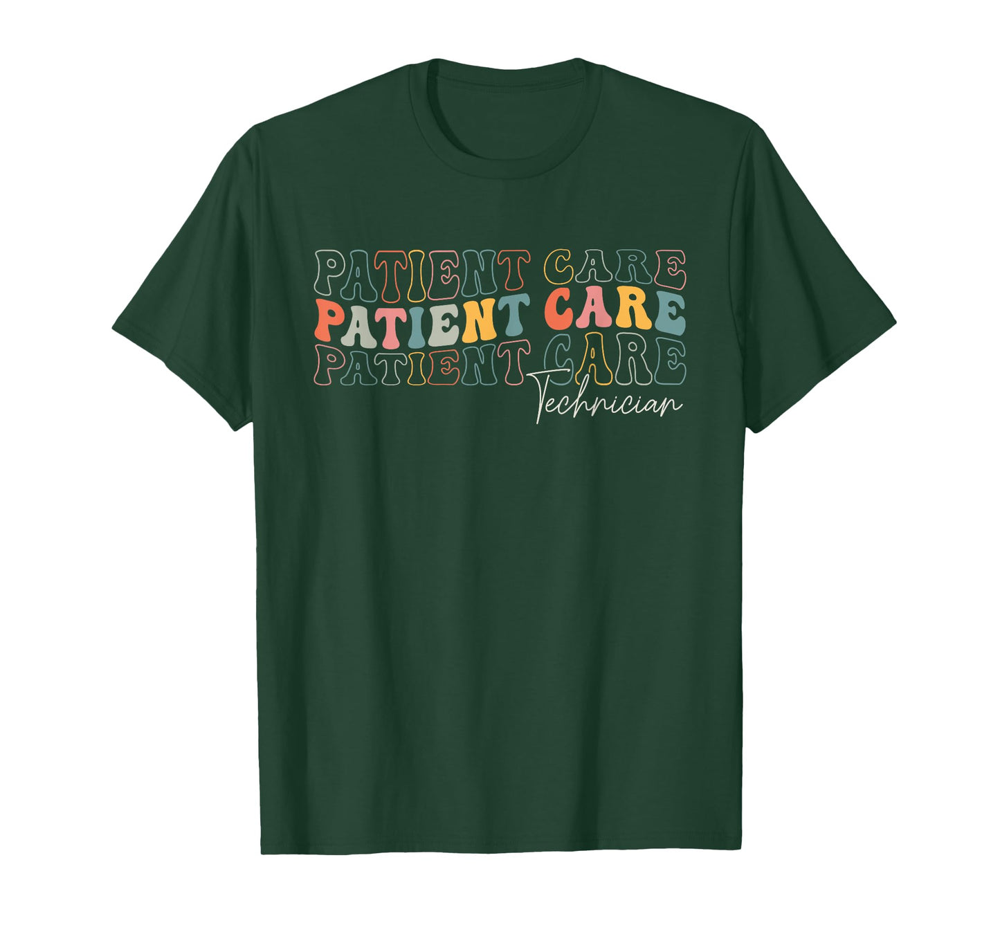 Patient Care Technician Appreciation Week Healthcare Groovy T-Shirt