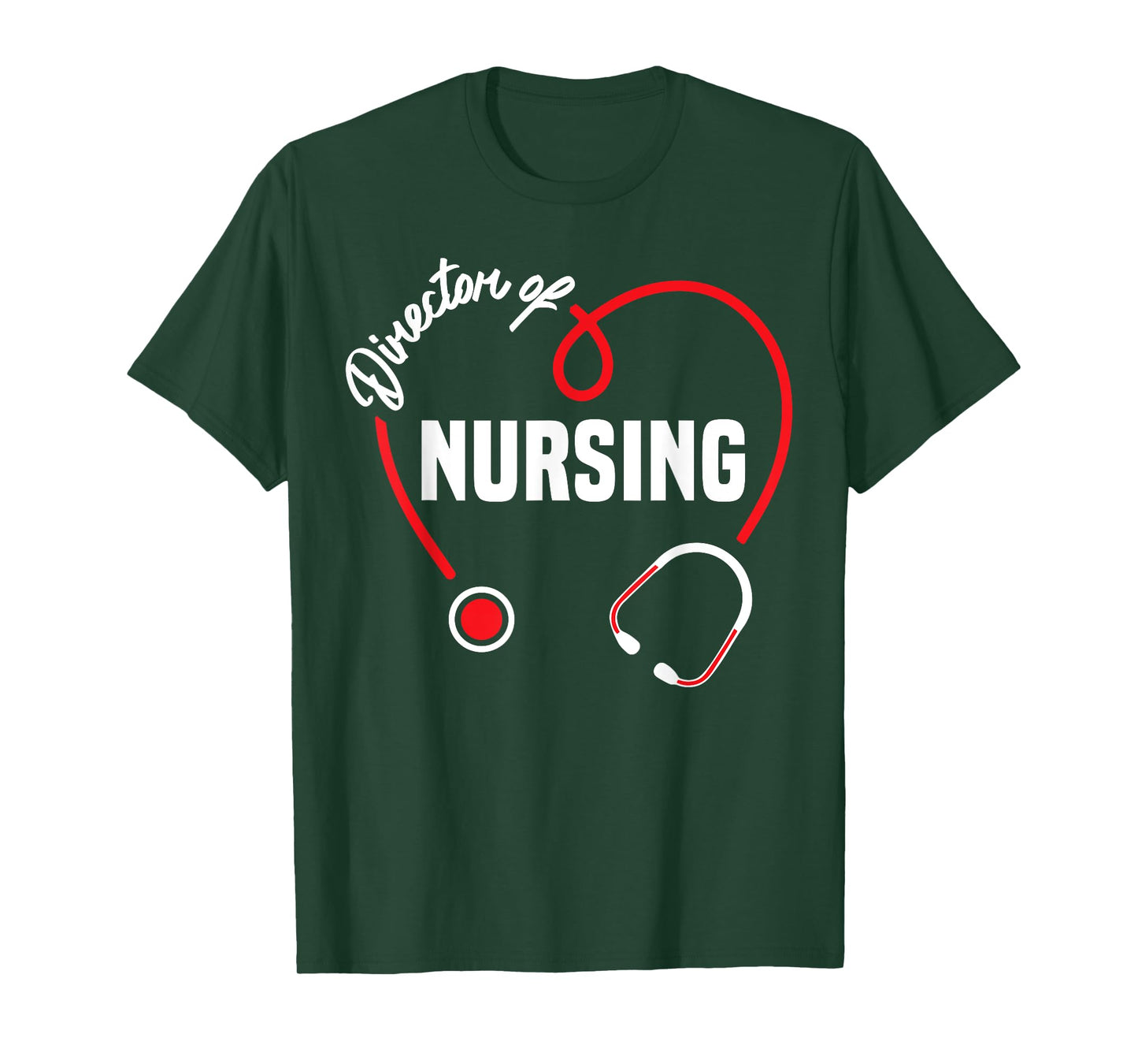 Director of Nursing Heart Stethoscope T-Shirt