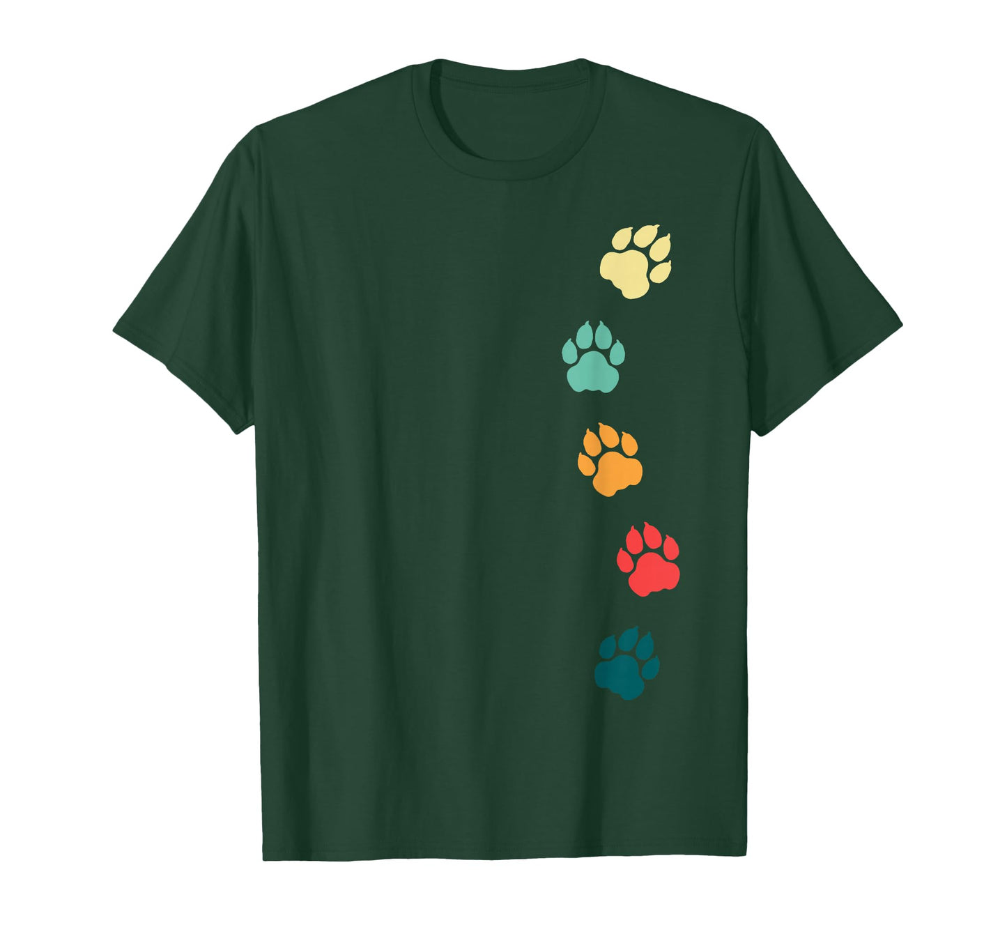 Lion Paw Print Cheetah Footprint Tiger Print Paw Leopard T-Shirt
