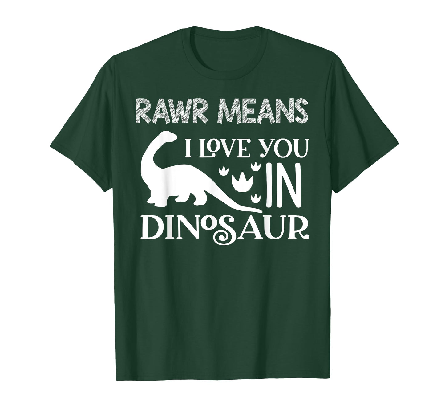 Rawr Means I Love You In Dinosaur Matching Family T-Shirt