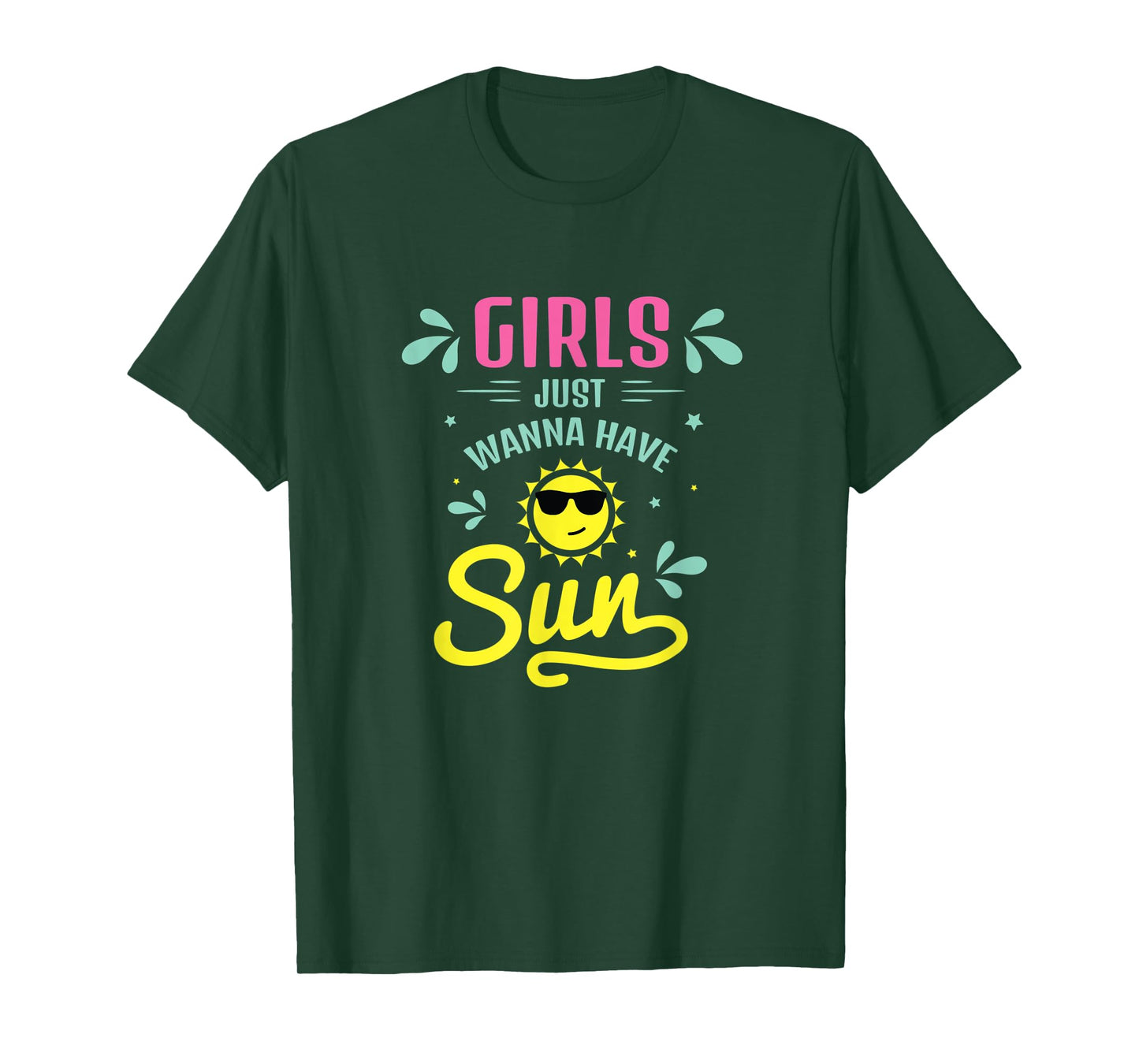 Girls Just Wanna Have Sun Tanning Life Beach Getaway Summer T-Shirt