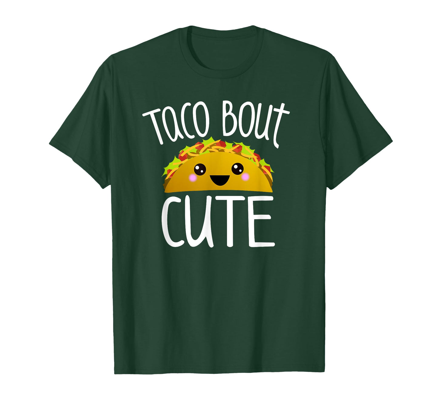 Taco Bout Cute Funny Taco Lover Pun Joke Kawaii Taco Graphic T-Shirt