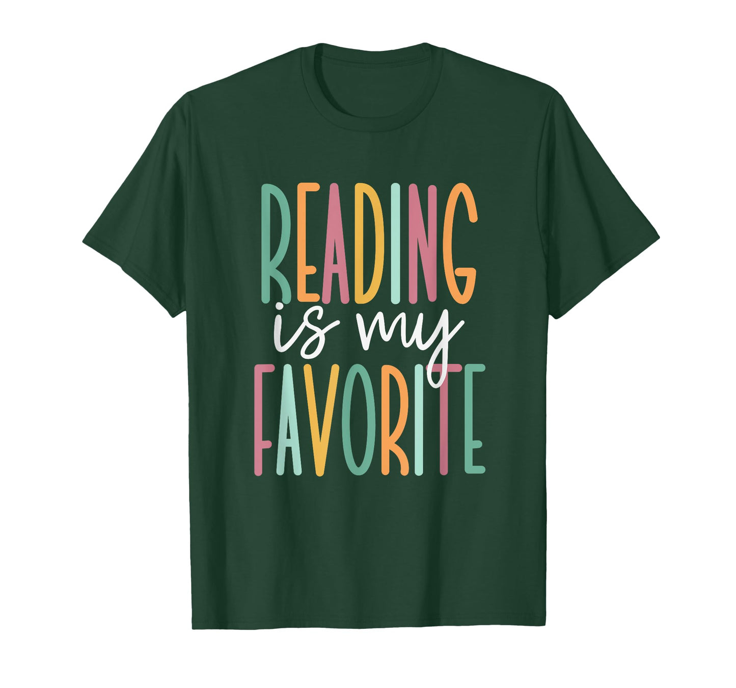 Cute Bookworm Tees and Library Worker Gifts Reading Is My Favorite T-Shirt