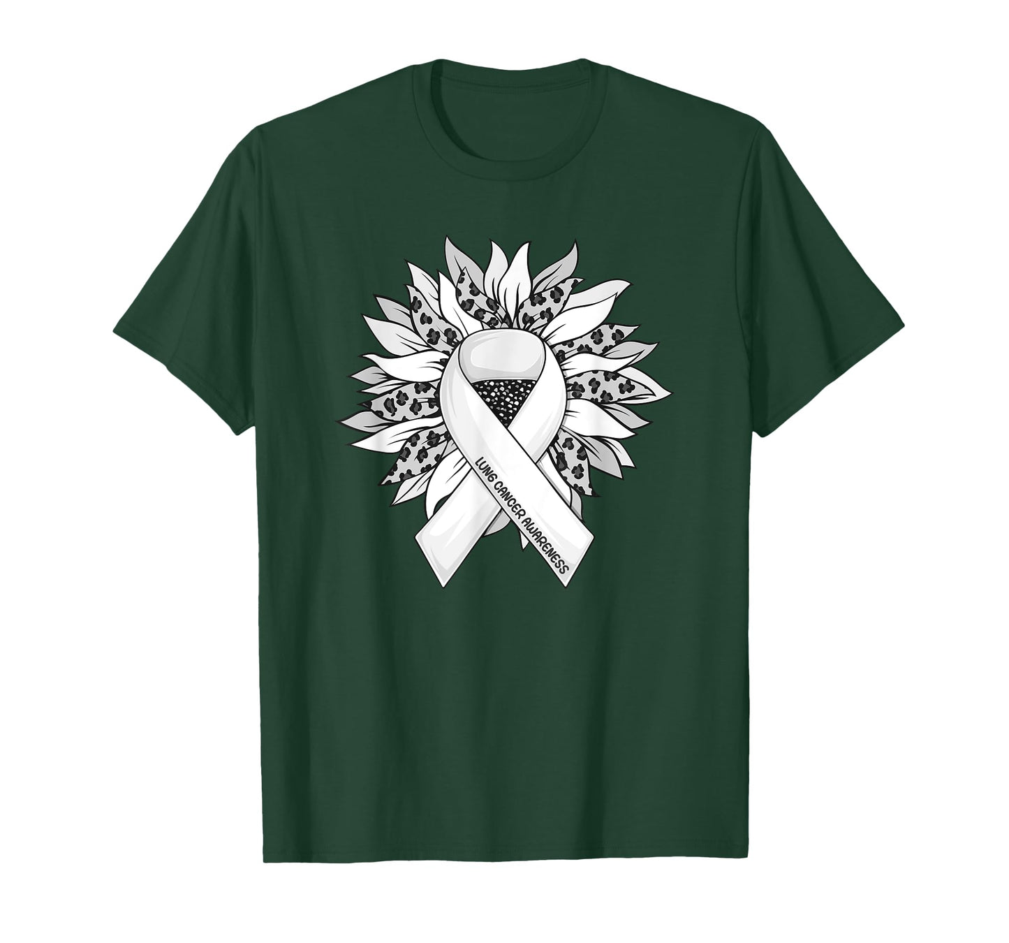 Lung Cancer Shirts Sunflower Lung Cancer Awareness T-Shirt