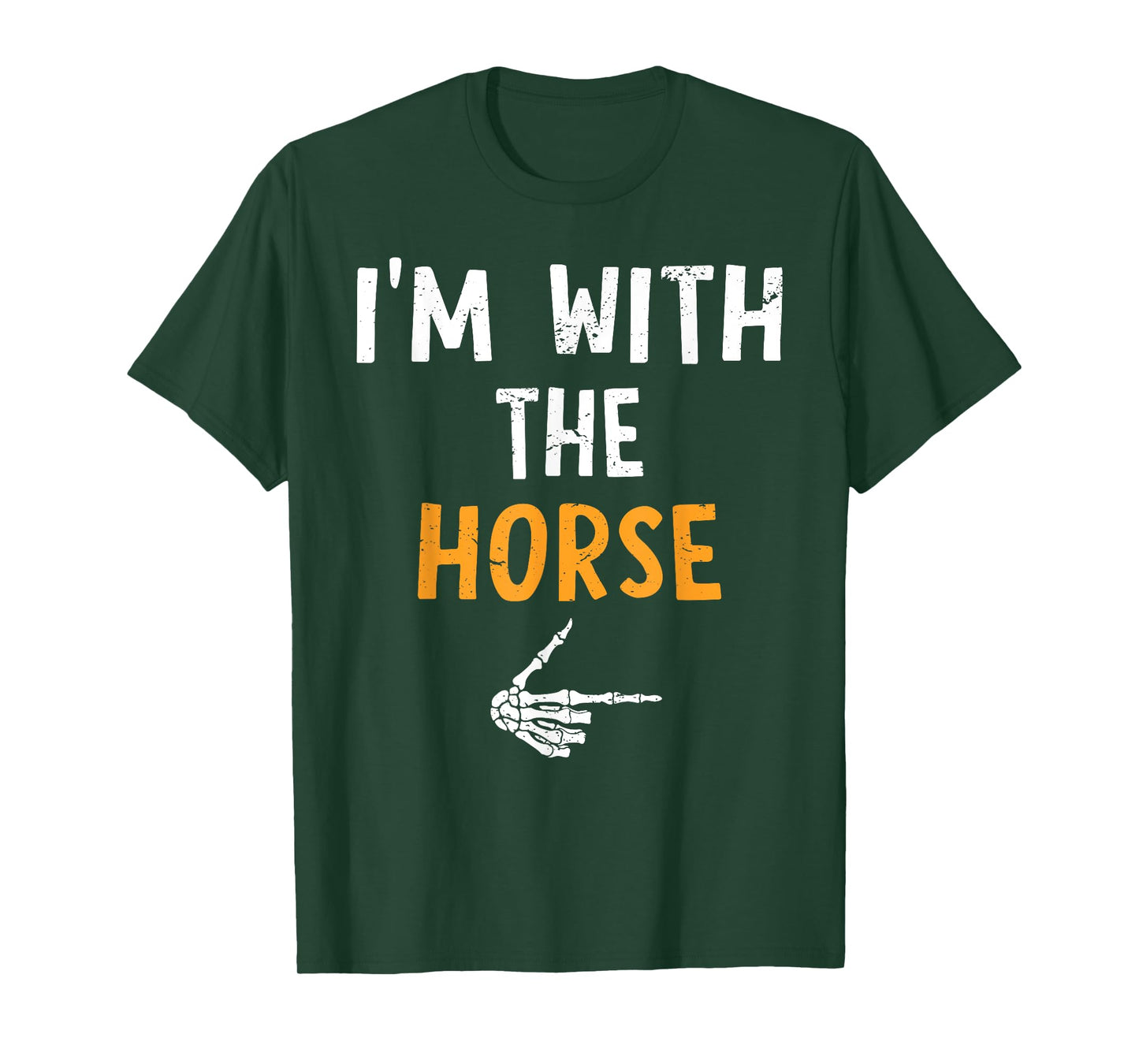 I'm with The Horse Costume Halloween Matching Couple T-Shirt