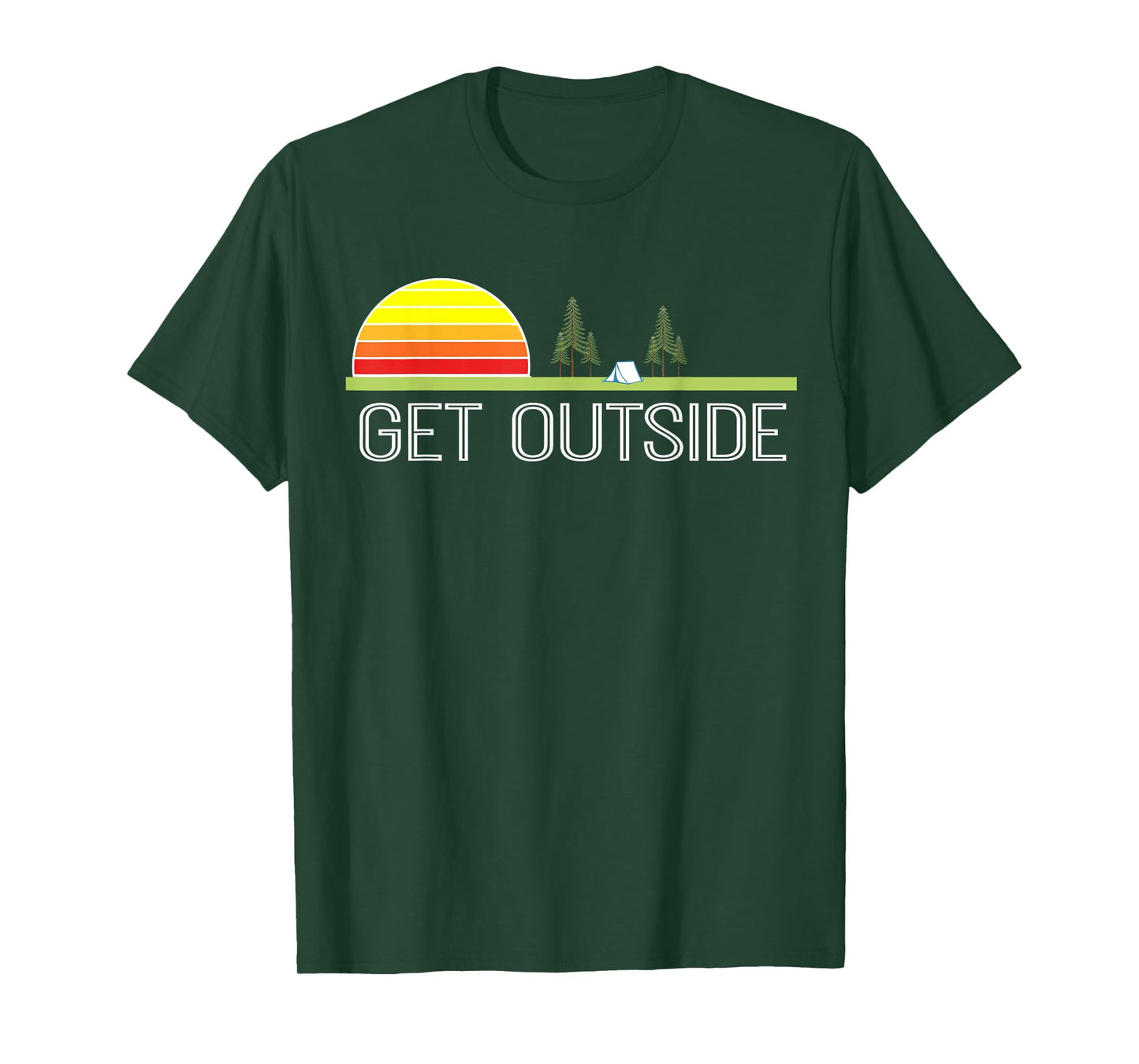 Get Outside Shirt, Camping & Outdoors Lovers T-shirt T-Shirt