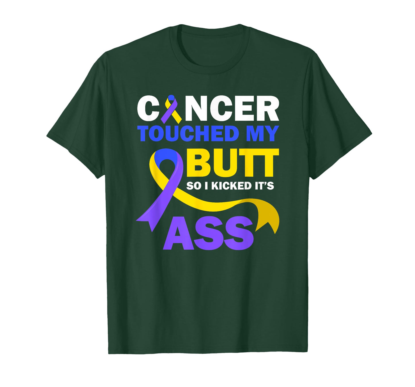 Bladder Cancer Touched My Butt So I Kicked It's Ass Fighter T-Shirt