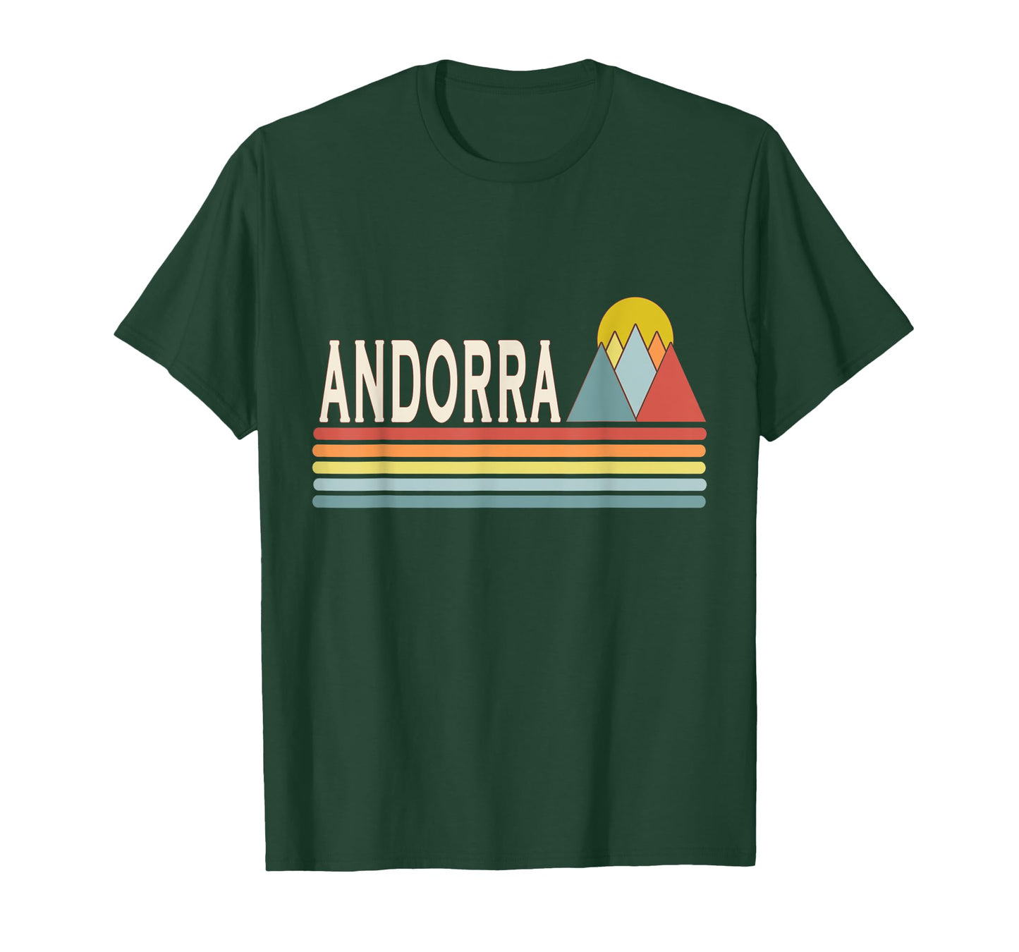 Retro style Andorra outdoors T-Shirt