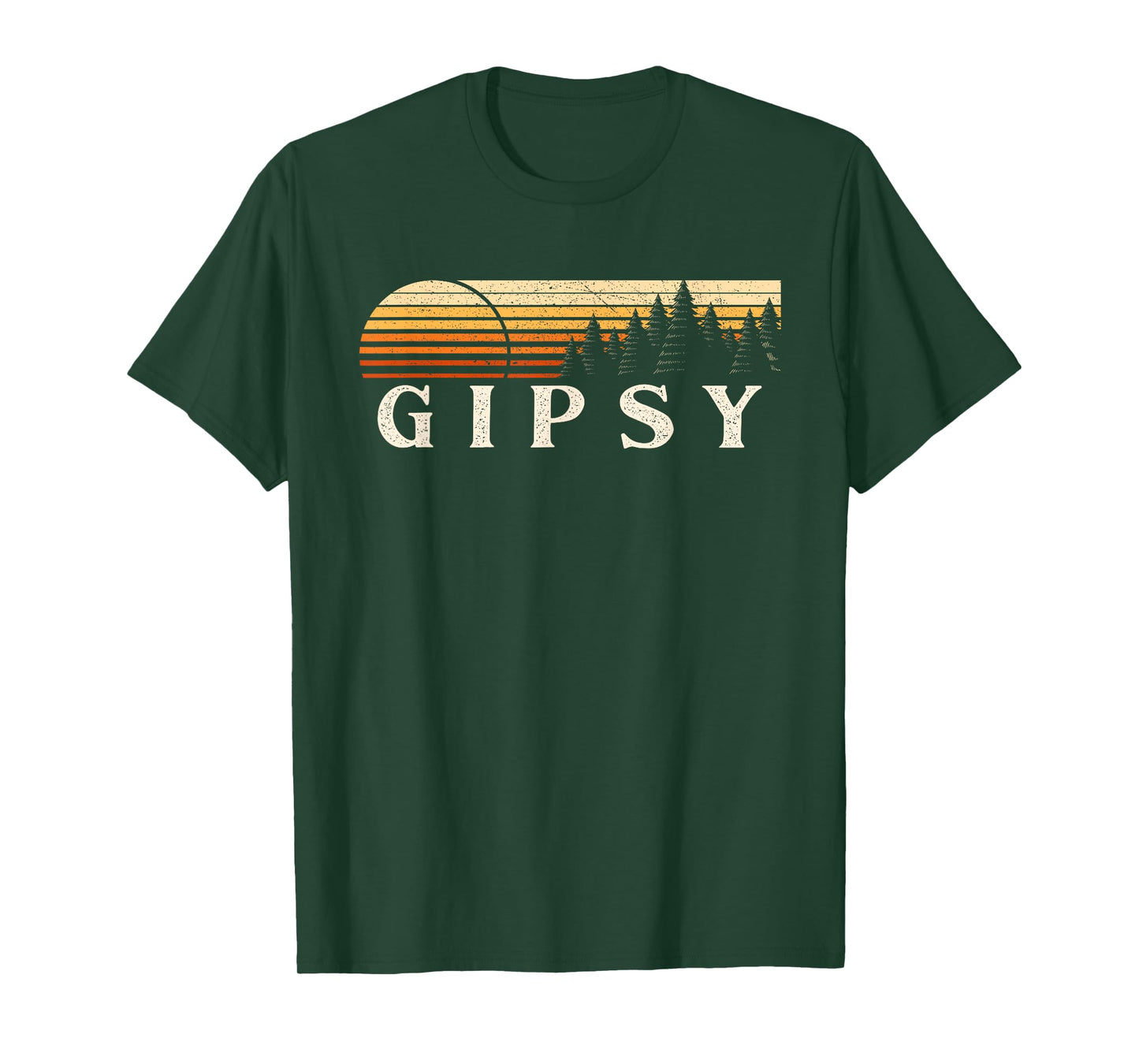 Gipsy, AL Vintage Evergreen Sunset Eighties Retro T-Shirt