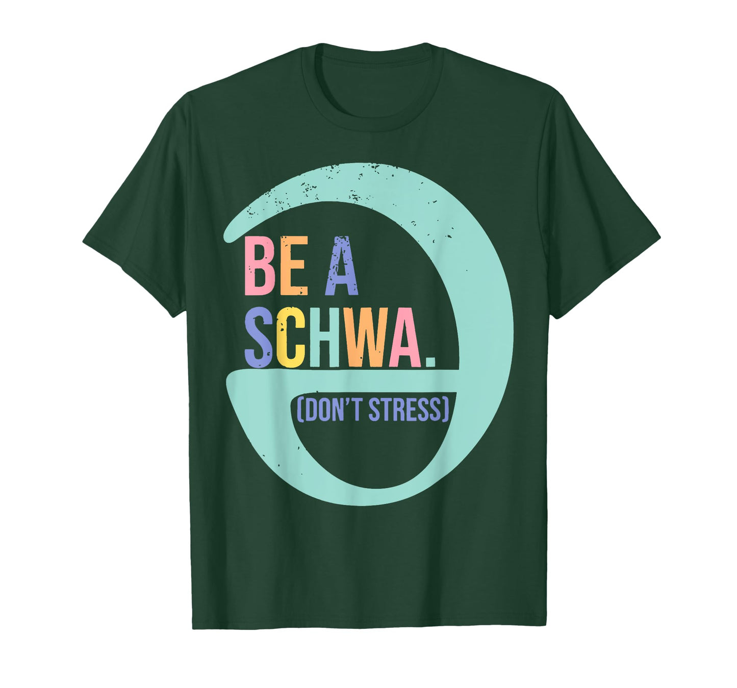 Be like a schwa it's never stressed Language Teacher T-Shirt