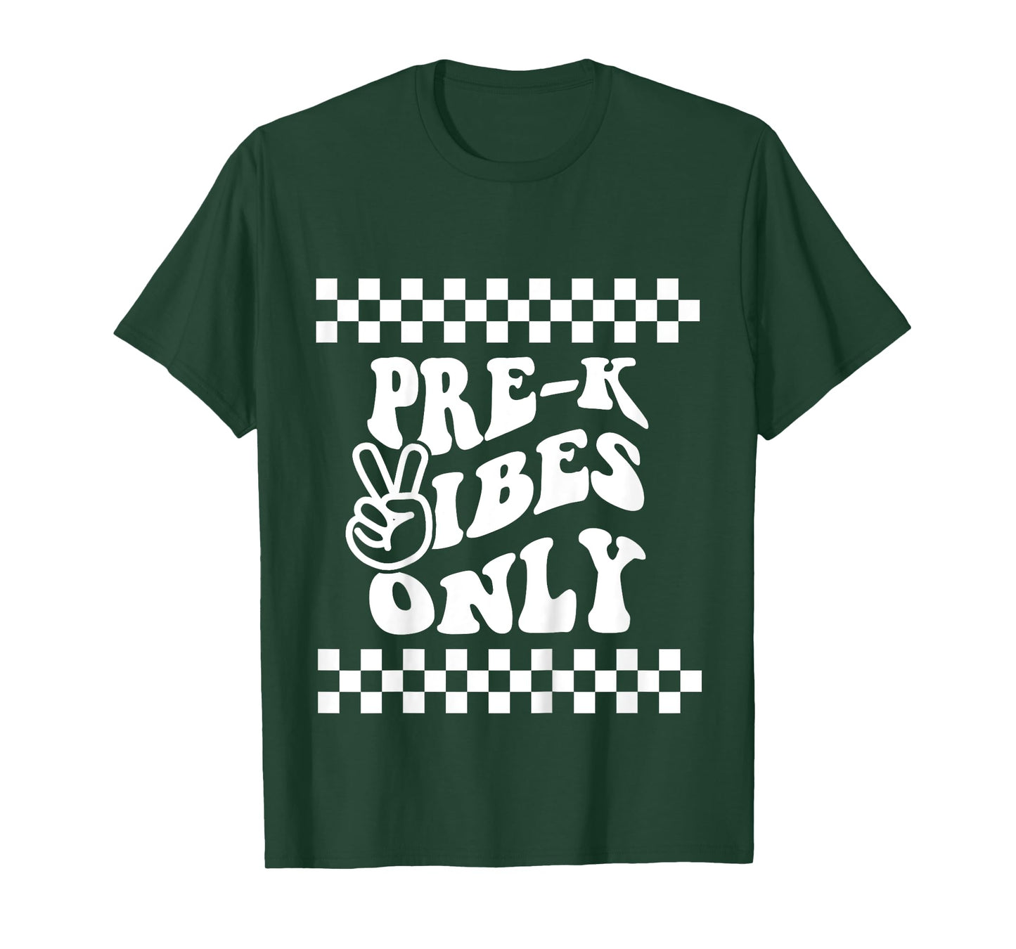 Pre K Vibes Only Retro Girl First Day of PreK Boy Toddlers T-Shirt