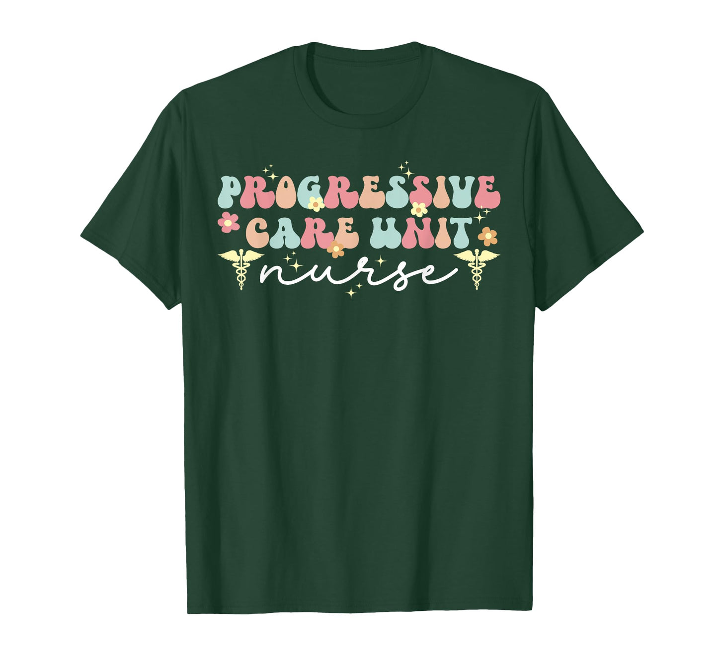 Progressive Care Unit Nurse Groovy PCU Nurse PCU Nursing T-Shirt