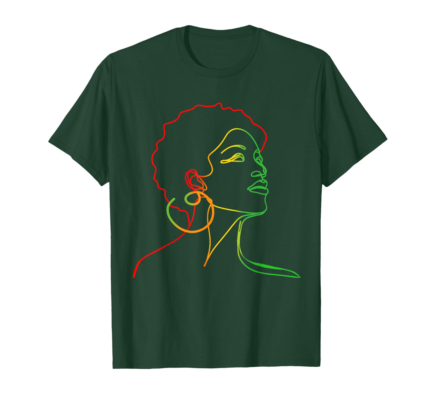 Black Women Juneteenth Face Abstract Art Melanin African T-Shirt