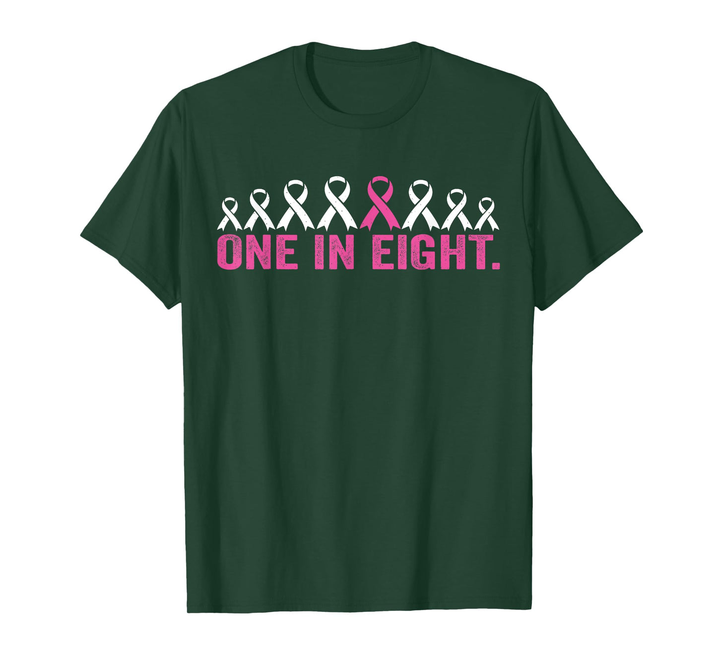 One In Eight Pink Ribbon Breast Cancer Awareness T-Shirt