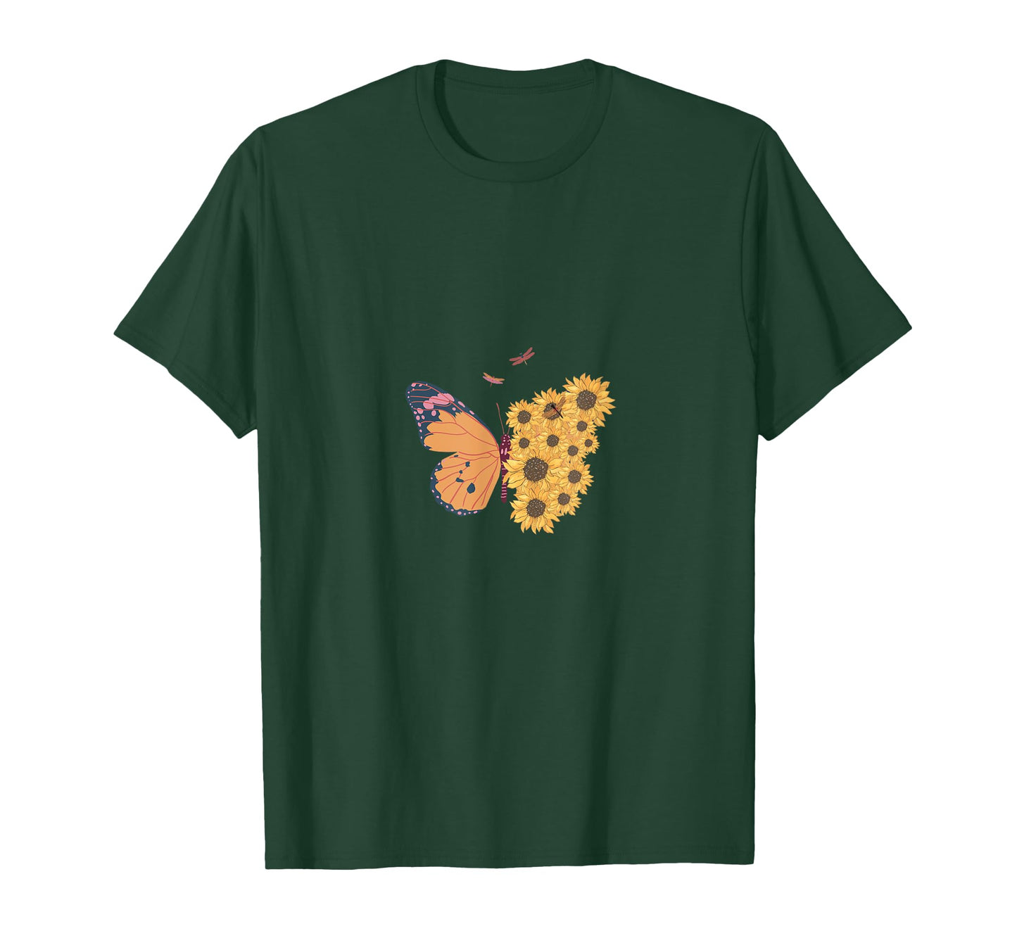Sun Flower Butter Fly Summer Vibe T-Shirt for Men Women