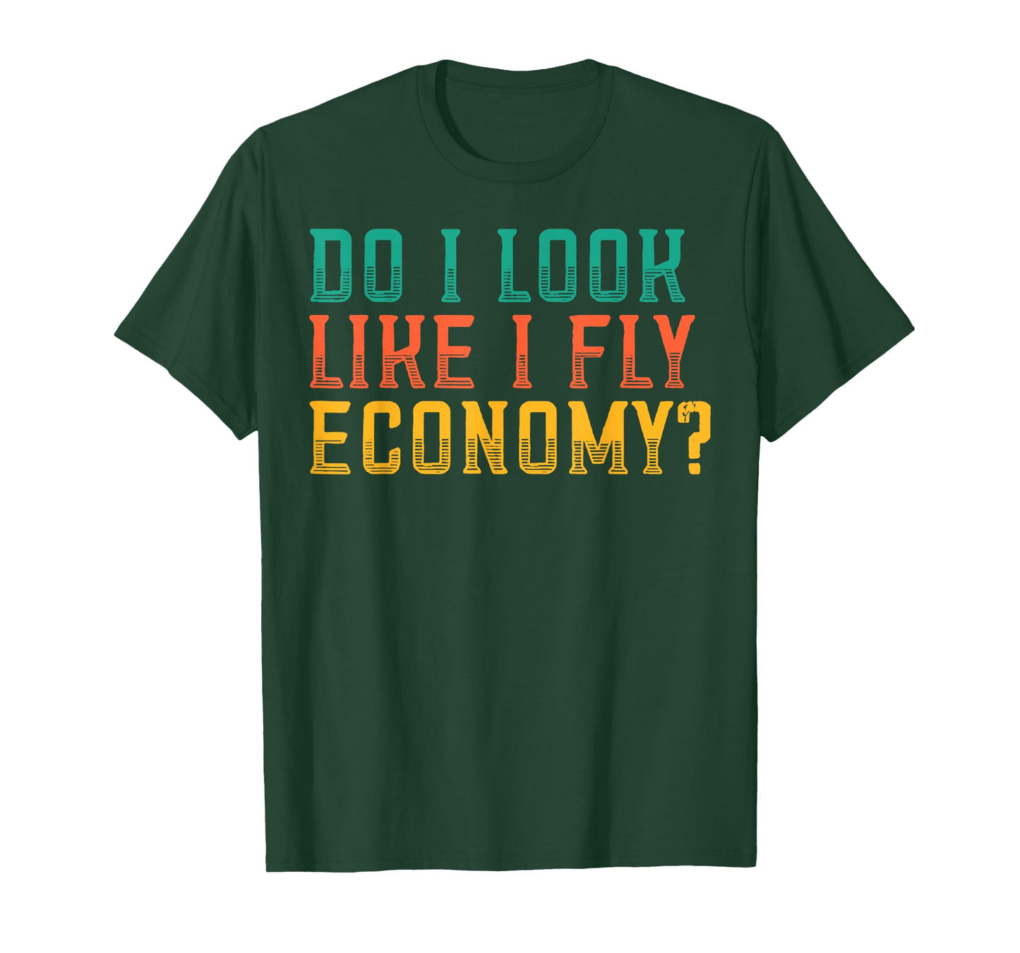 Do I Look Like I Fly Economy Funny Vintage Retro T-Shirt