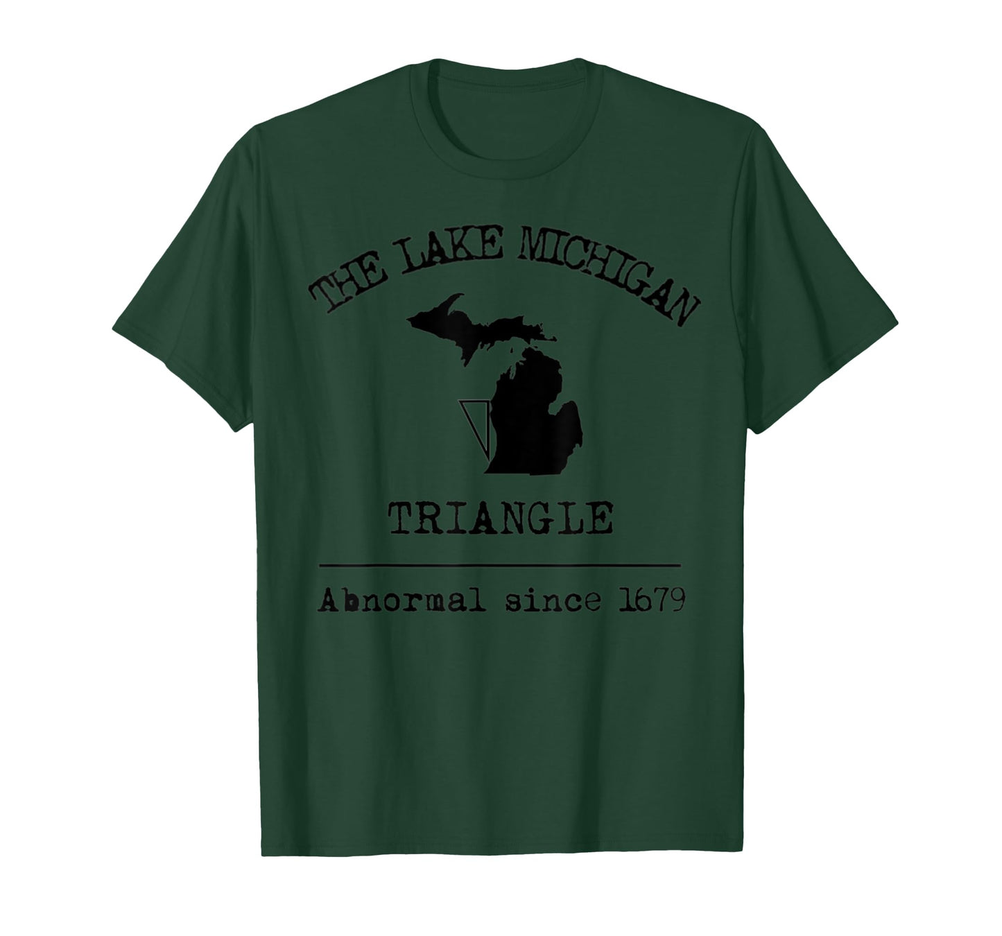 The Lake Michigan Triangle Weird Abnormal Great Lakes Legend T-Shirt
