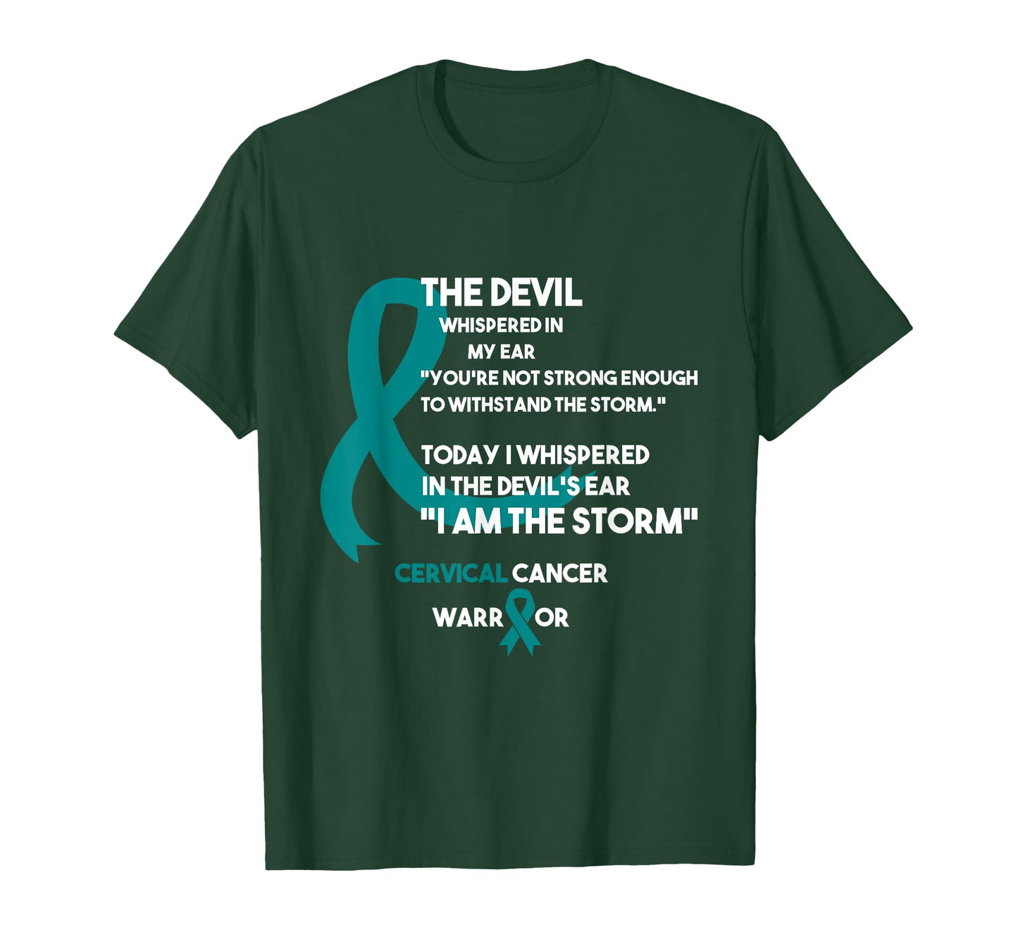 Cancer Fight Supporter Cervical Cancer Awareness T-Shirt