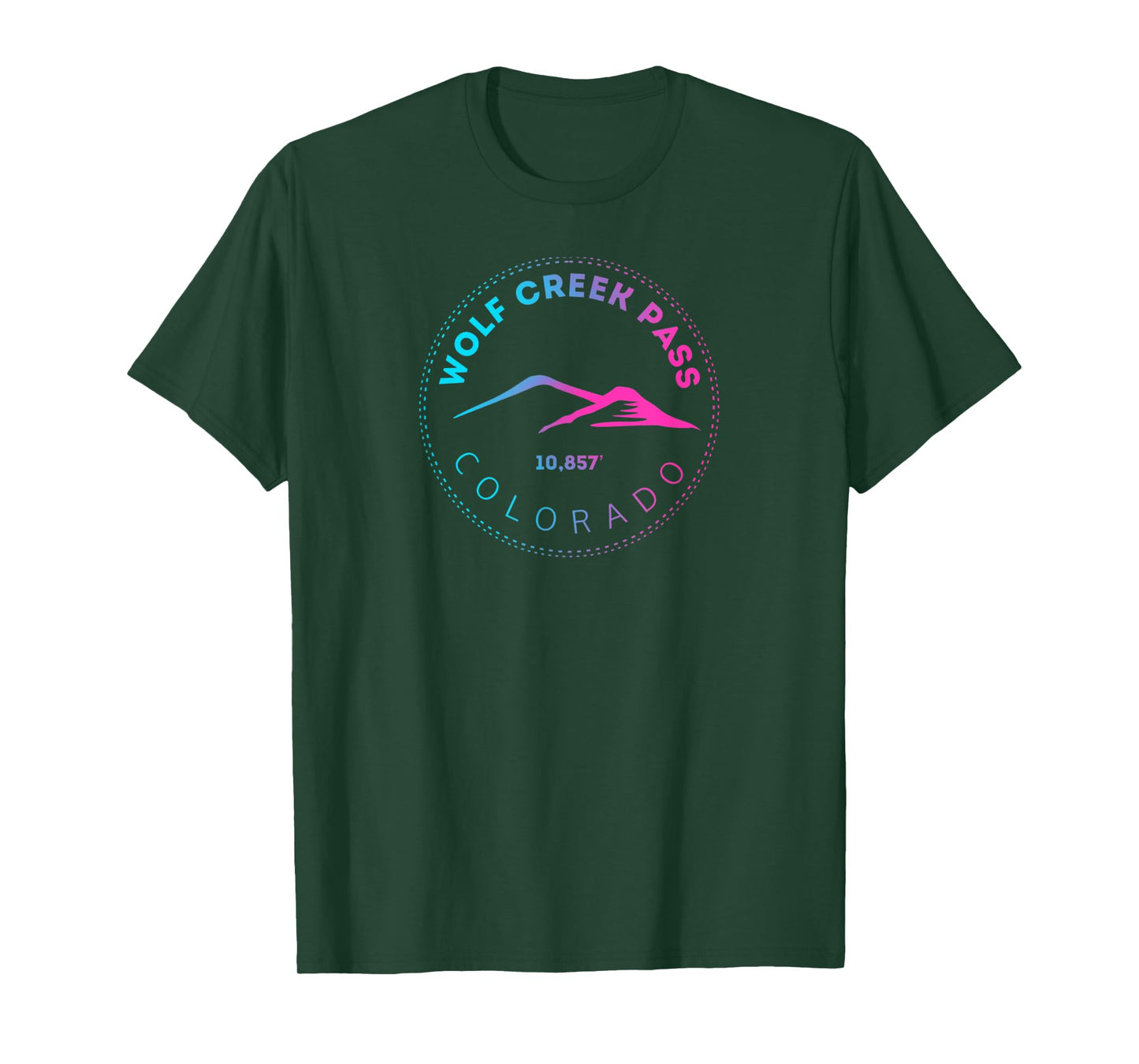 Wolf Creek Pass Colorado – Radiant Elevated Mountain T-Shirt