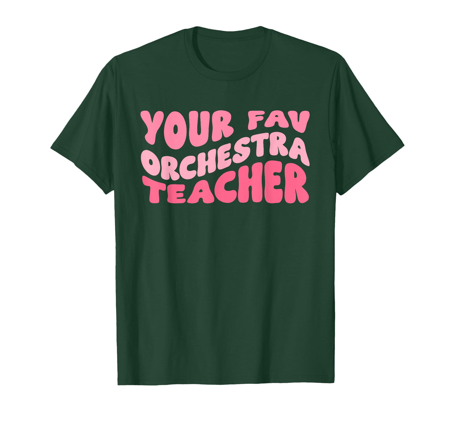 Your Fav Orchestra Teacher Retro Groovy T-Shirt