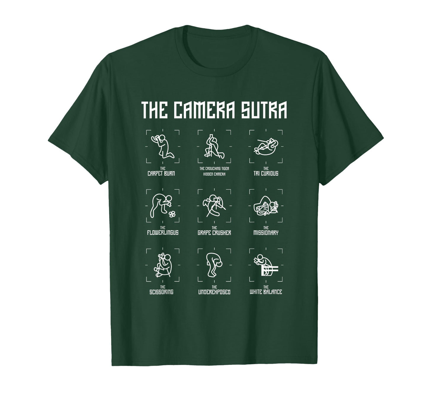 The Camera Sutra T-Shirt Funny Photographer Poses Tee Gift T-Shirt