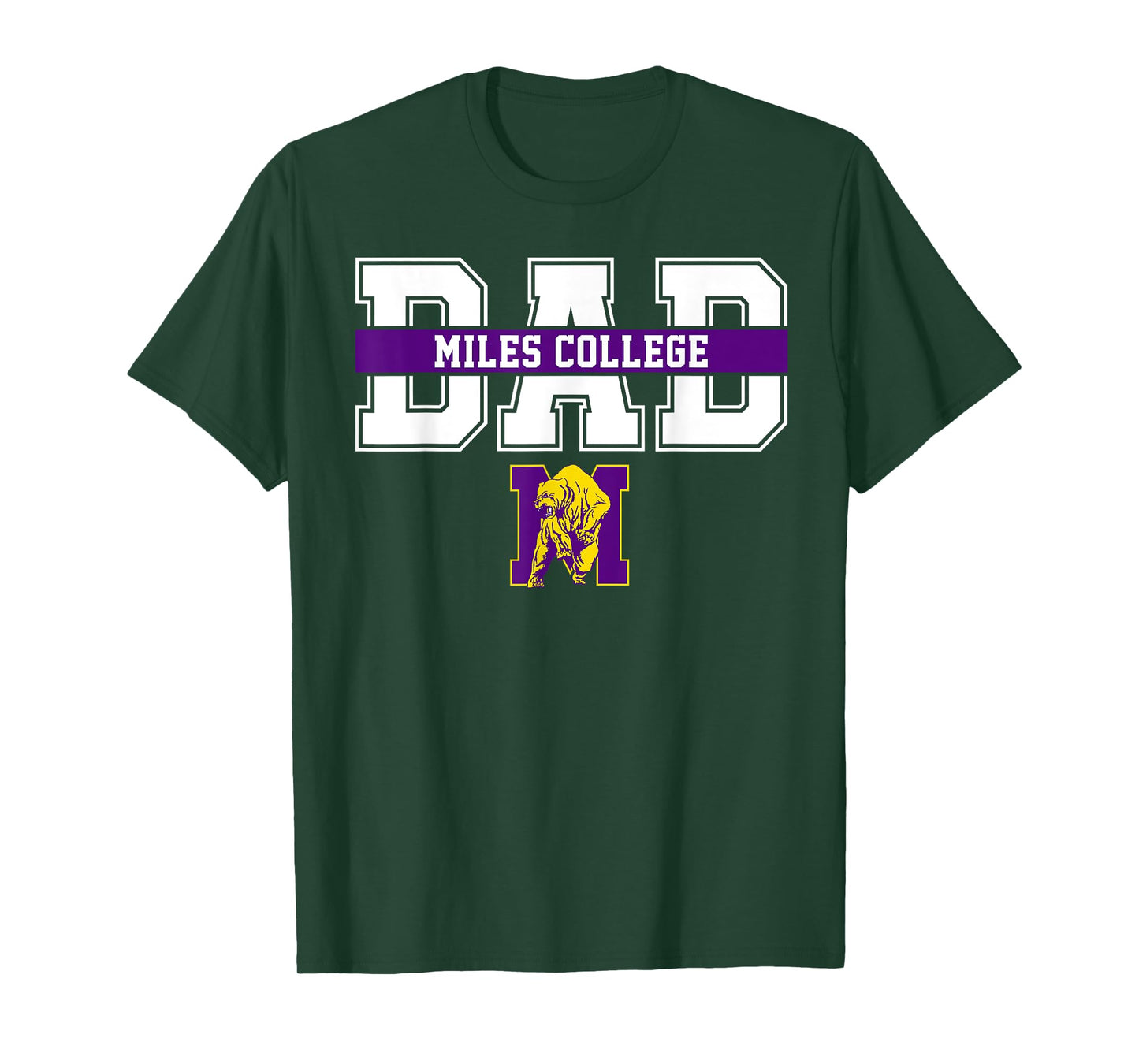 Miles College Dad Father Arch Vintage Design Men T-Shirt
