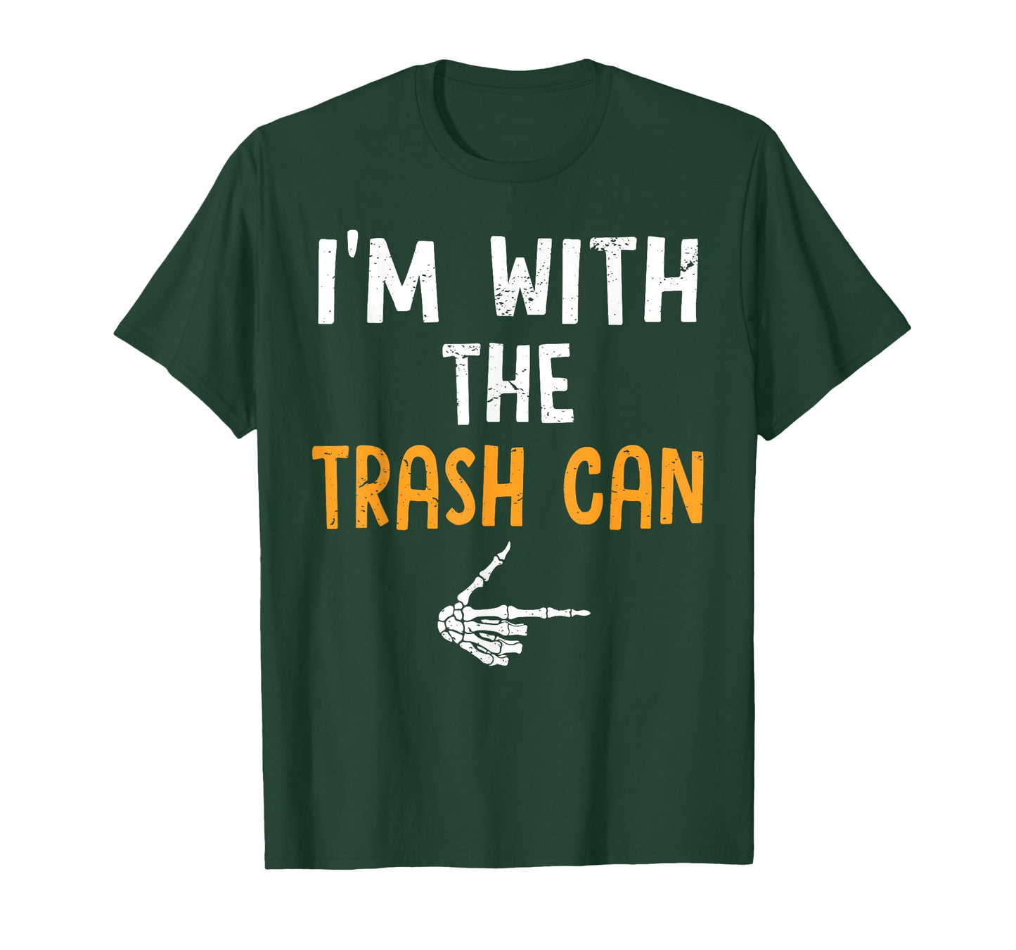 I'm with The Trash Can Costume Halloween Matching Couple T-Shirt