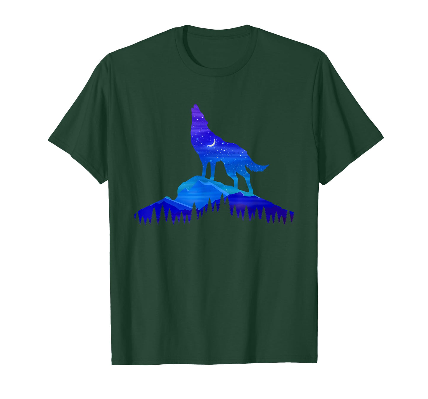 Starry Wolf - Wildlife Nature Animal Lover T-Shirt