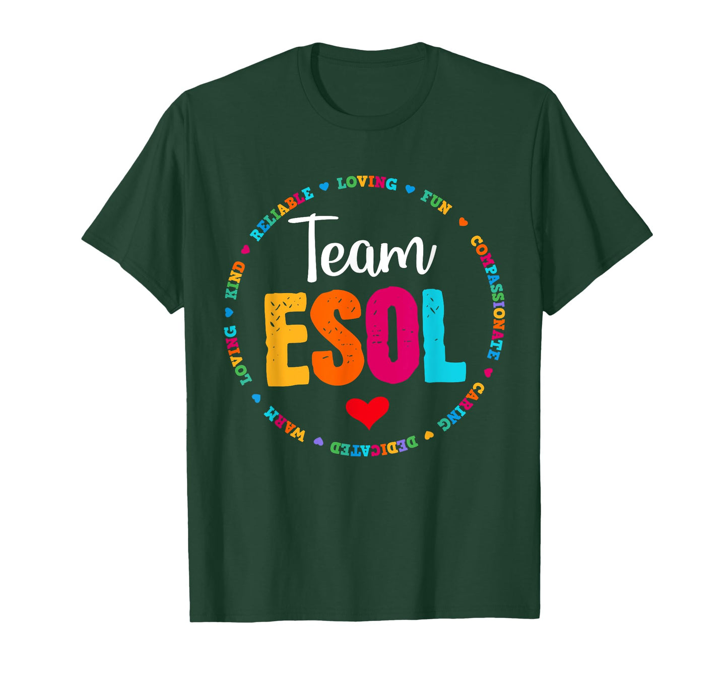 Back to school Teachers Crew Students - Team ESOL Teacher T-Shirt