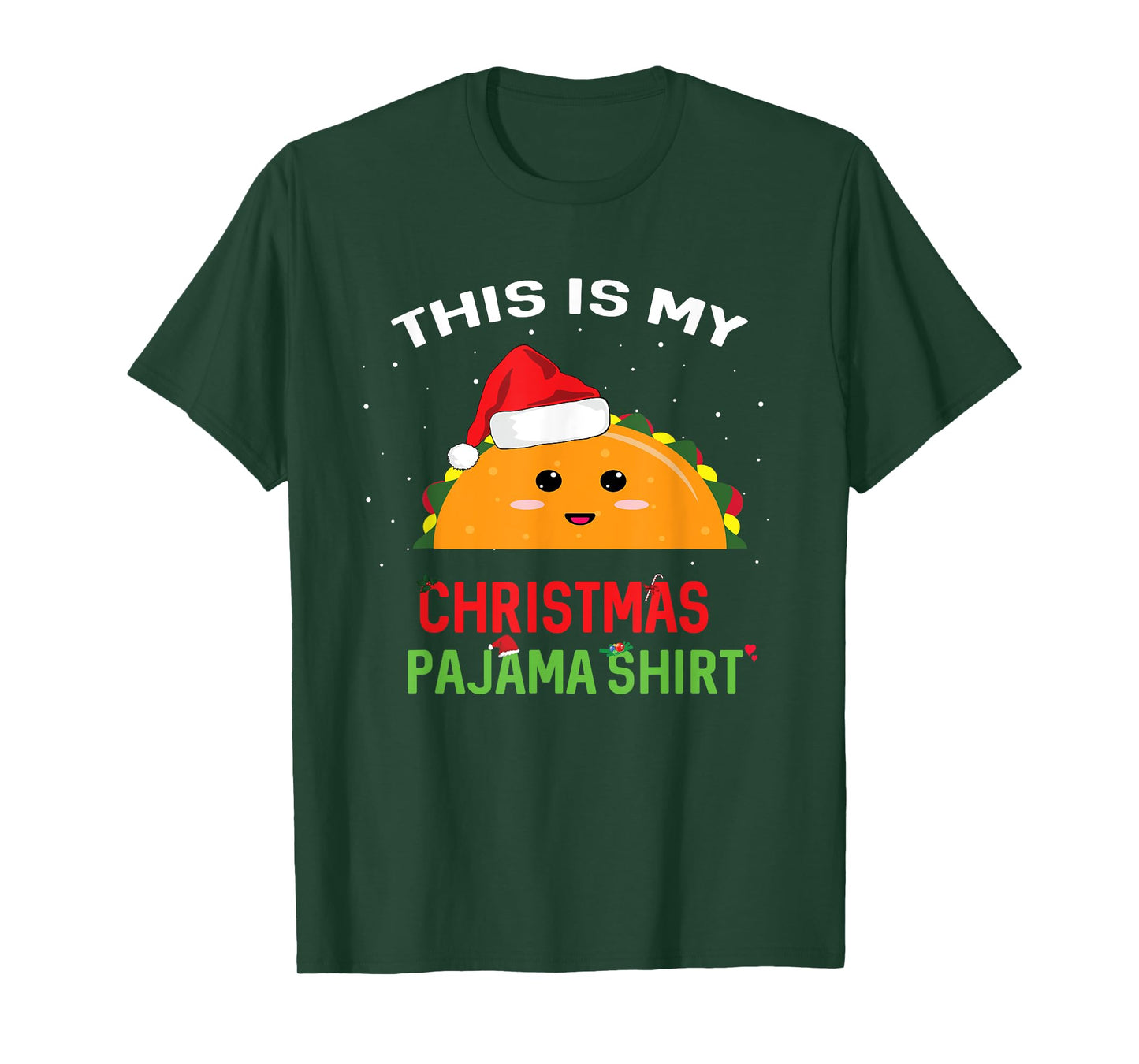 This is my Christmas Pajama Shirt Taco Gift T-Shirt