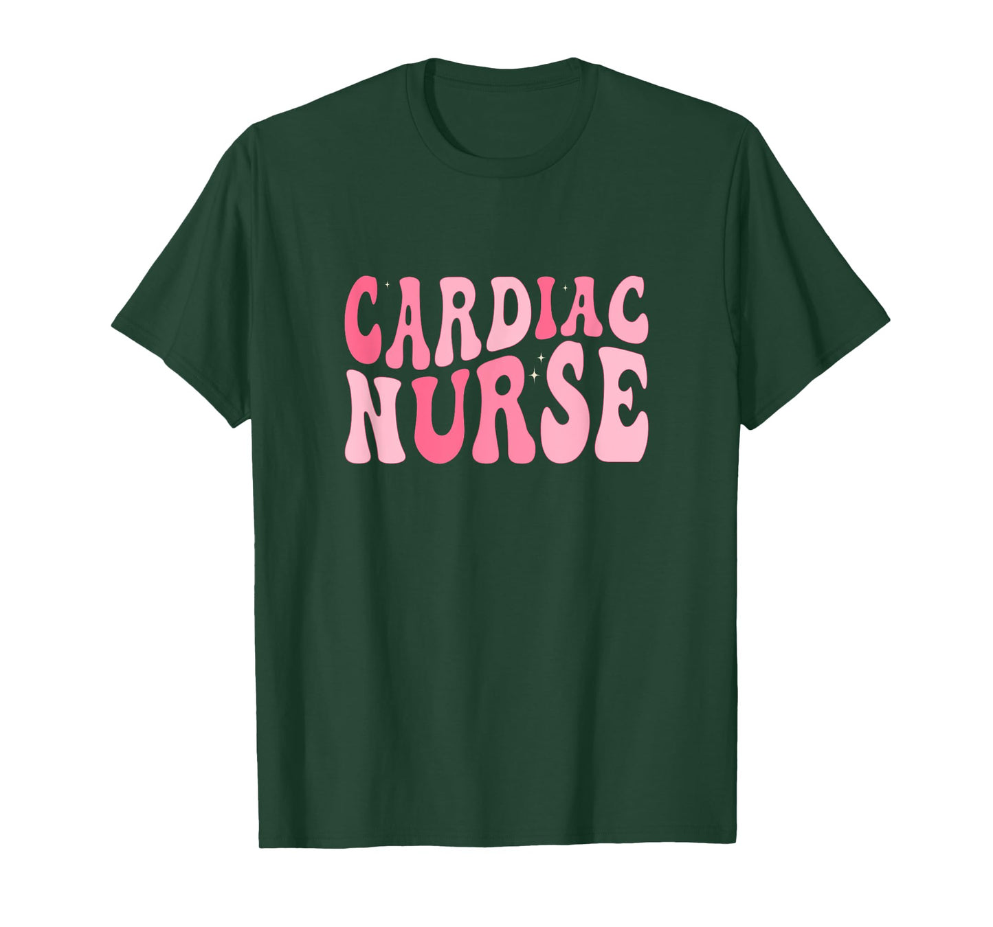Groovy Cardiac Nurse Cicu Cvicu Cardiology Heart Healthcare T-Shirt