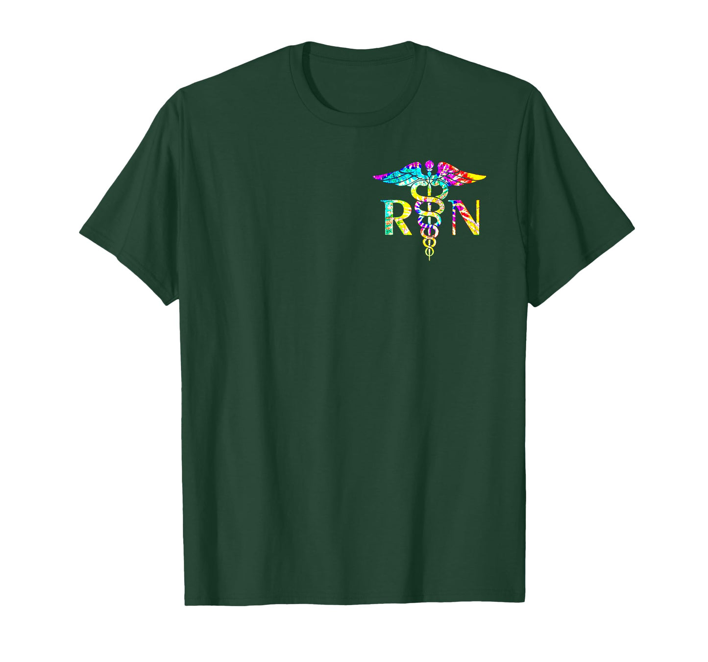 Lovely RN Registered Nurse Tie Dye Nursing Nurse Logo T-Shirt