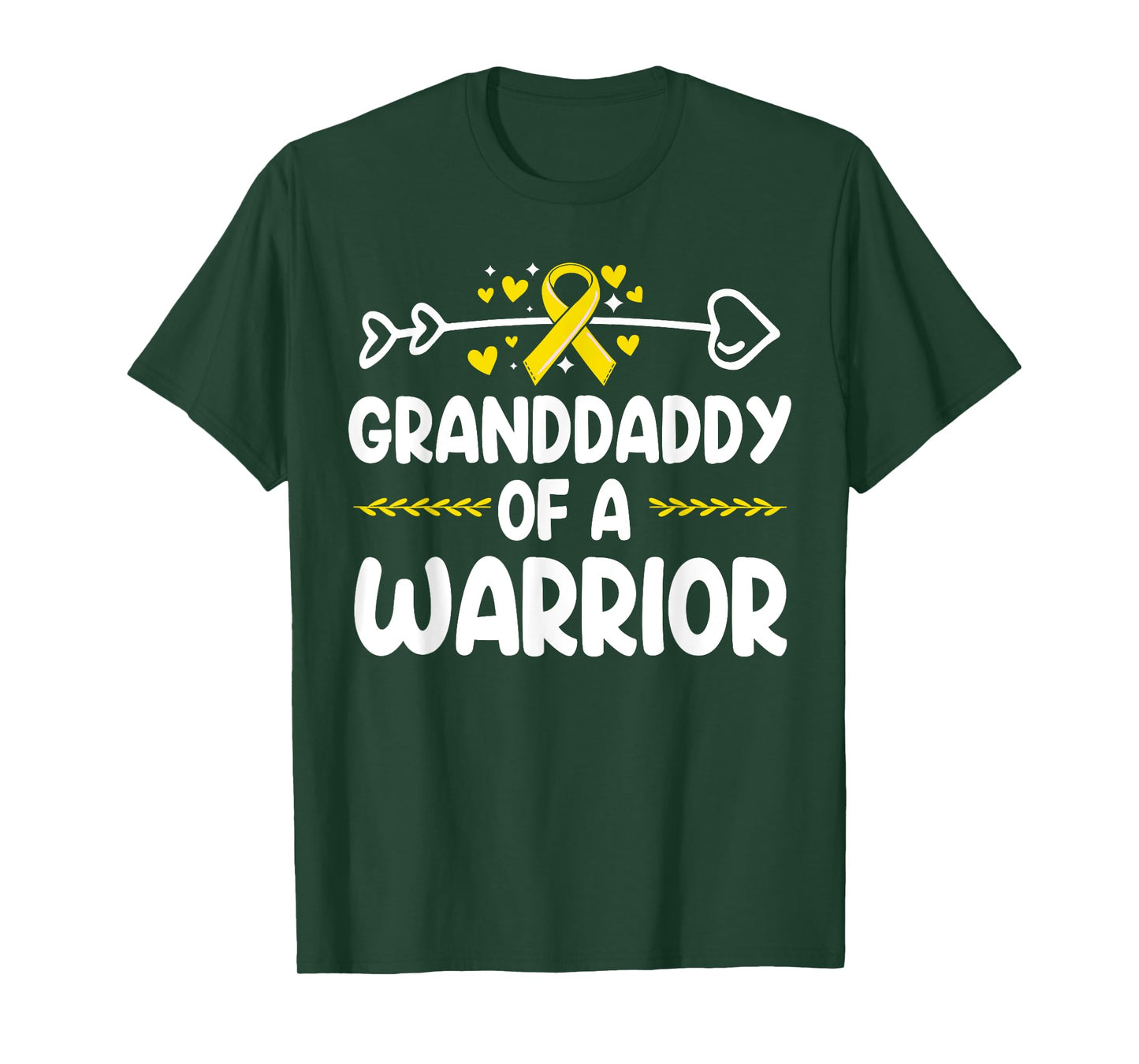 Granddaddy of a Warrior Shirts Bone Cancer Awareness T-Shirt