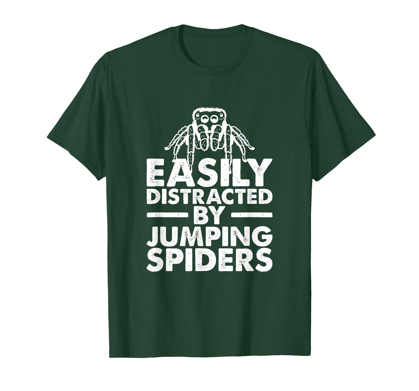 Easily Distracted By Jumping Spiders, Spider Lover T-Shirt
