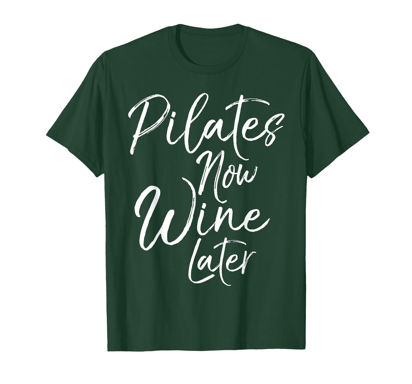 Pilates Now Wine Later Shirt Cute Drinking Alcohol Yoga Tee T-Shirt