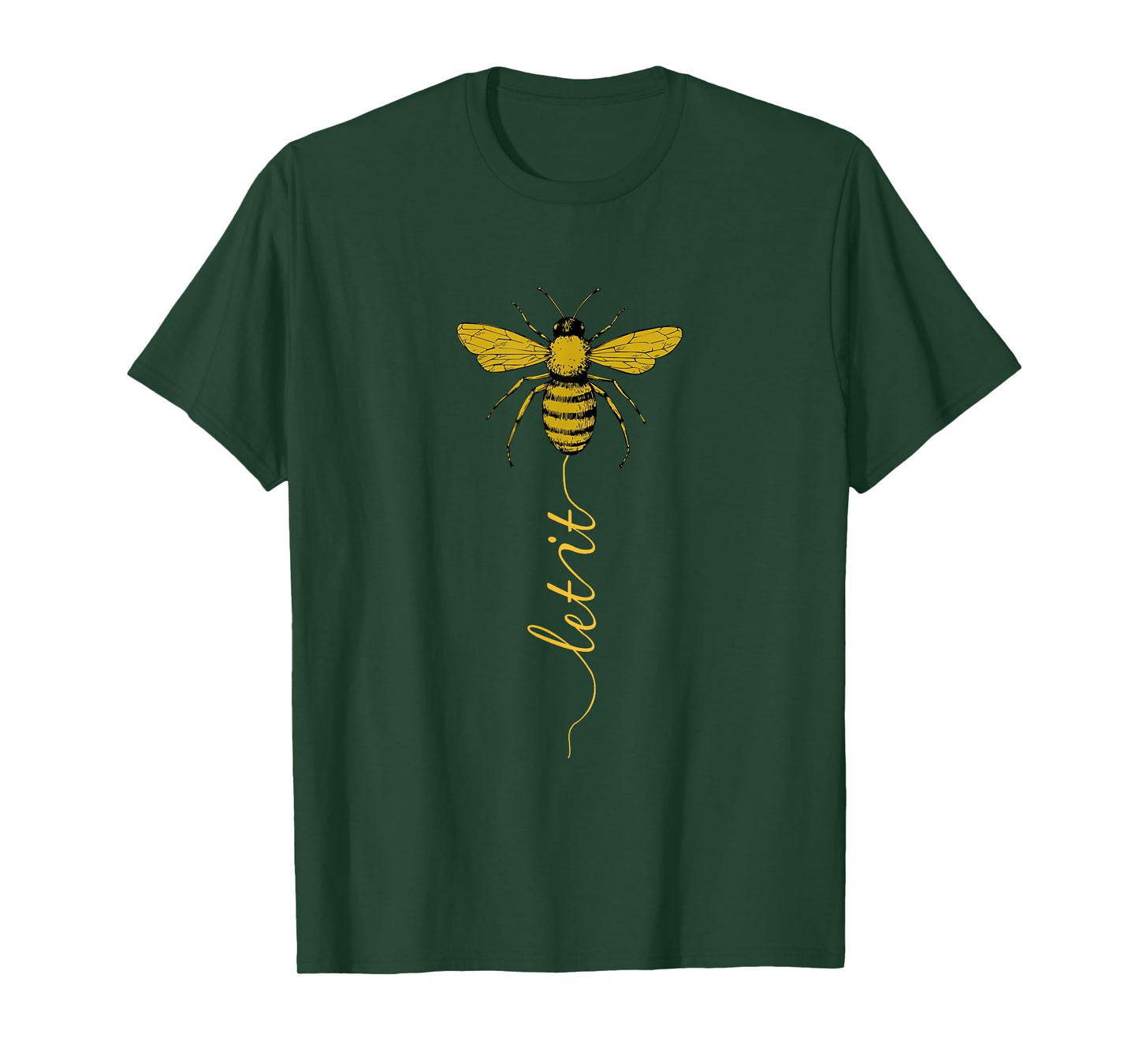 Let It Bee Funny Beekeeper Honey Graphic T-Shirt