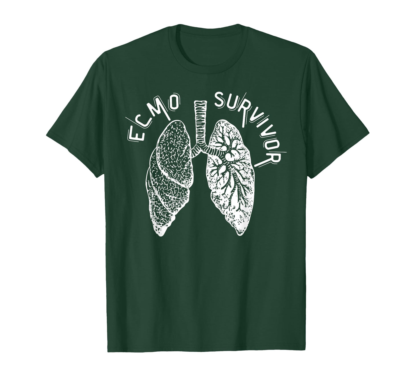 Retro Lungs ECMO Survivor ECMO Oxygenator Nurse Hospital T-Shirt