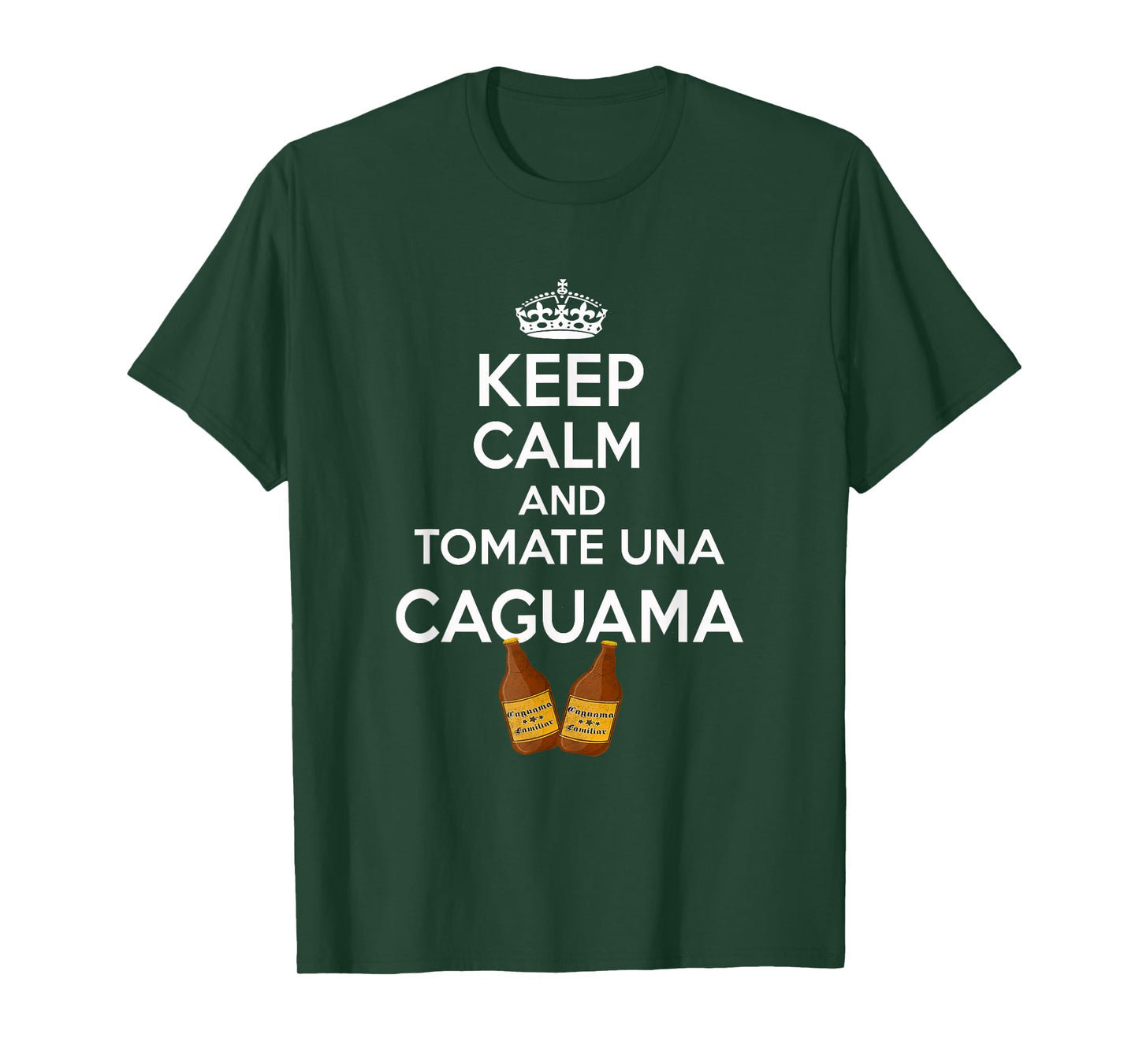 Caguama Shirt Dia del Padre Regalo Espanol Keep Calm Camisa T-Shirt