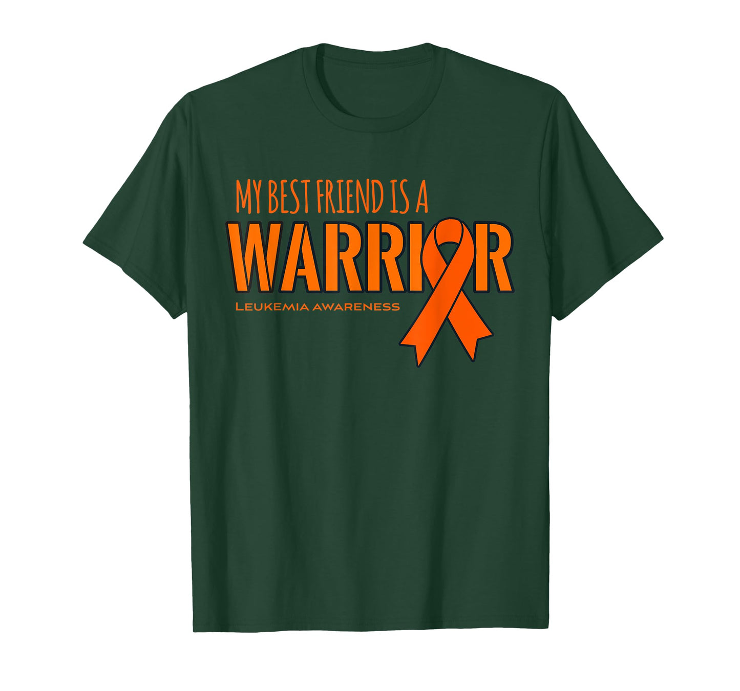 Leukemia Cancer Awareness Shirt: My Best Friend is a Warrior T-Shirt
